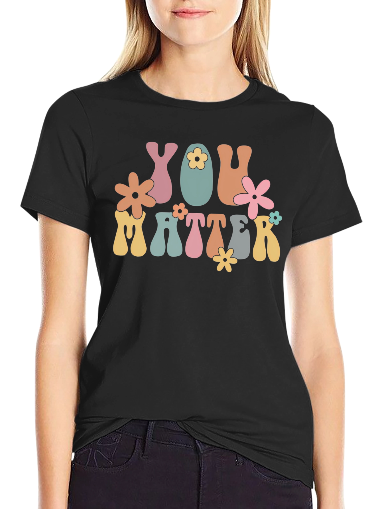 You Matter Graphic T-Shirt - Black