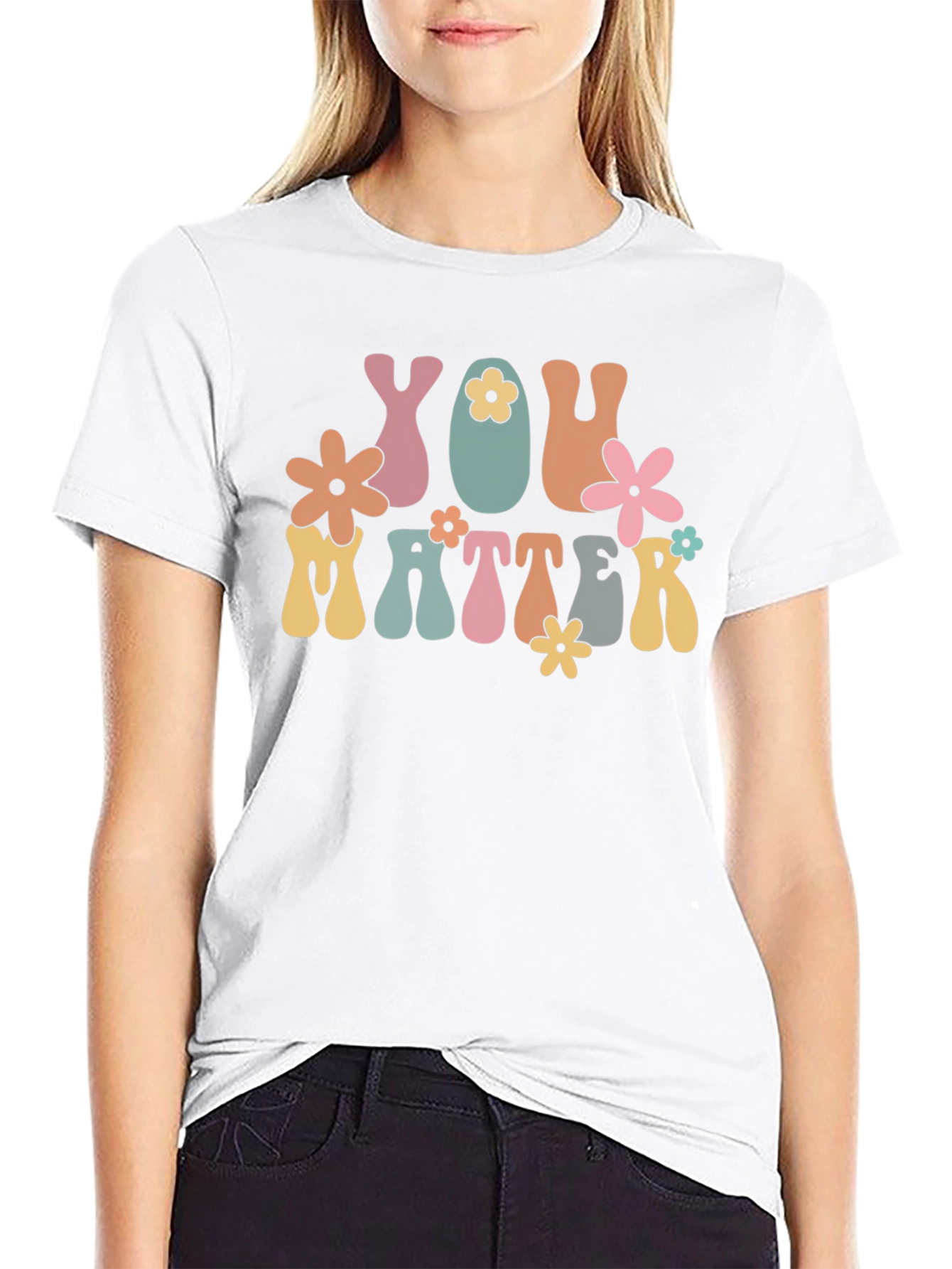 You Matter Graphic T-Shirt - Black