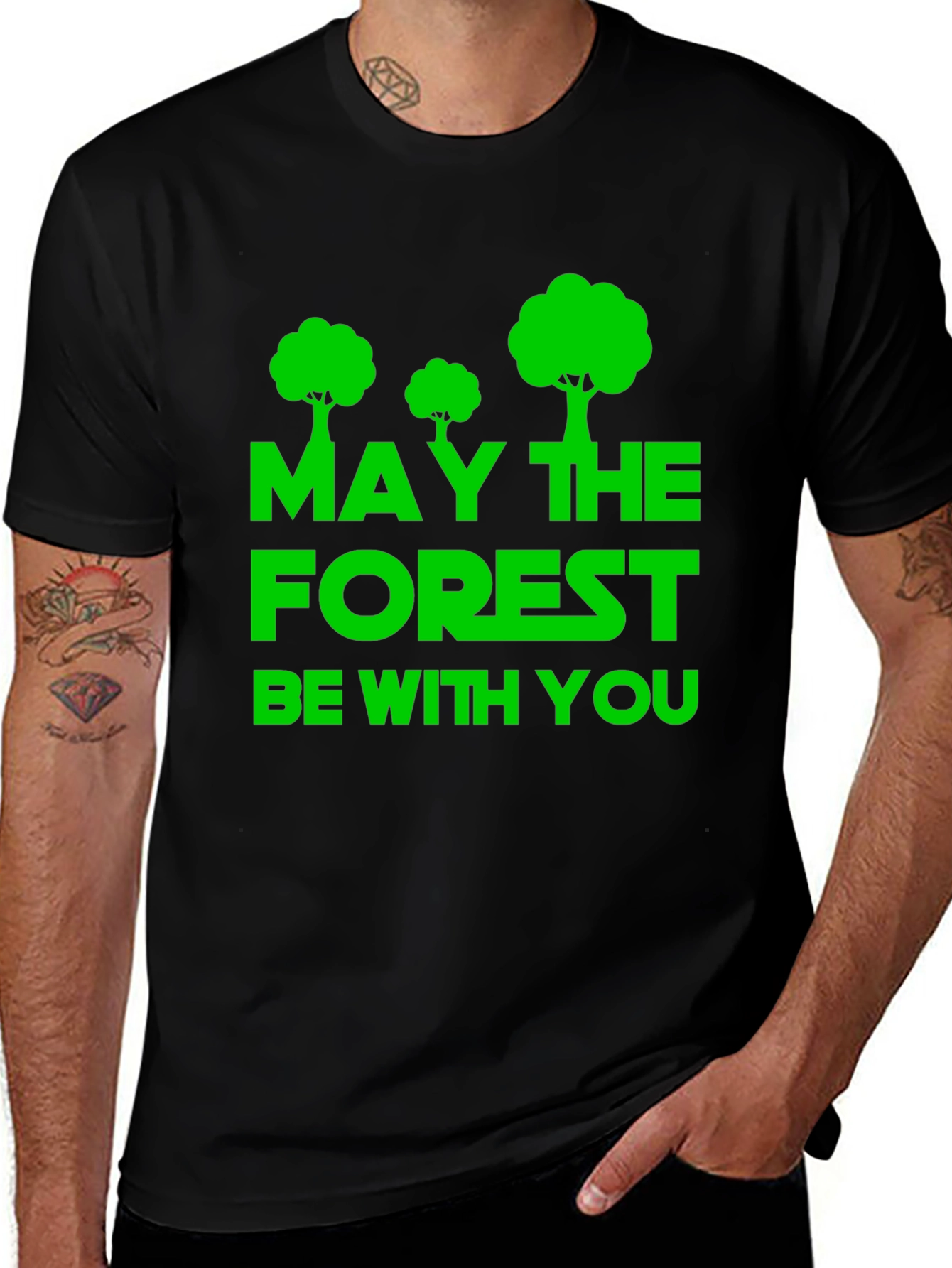 May the Forest Be With You Graphic Tee