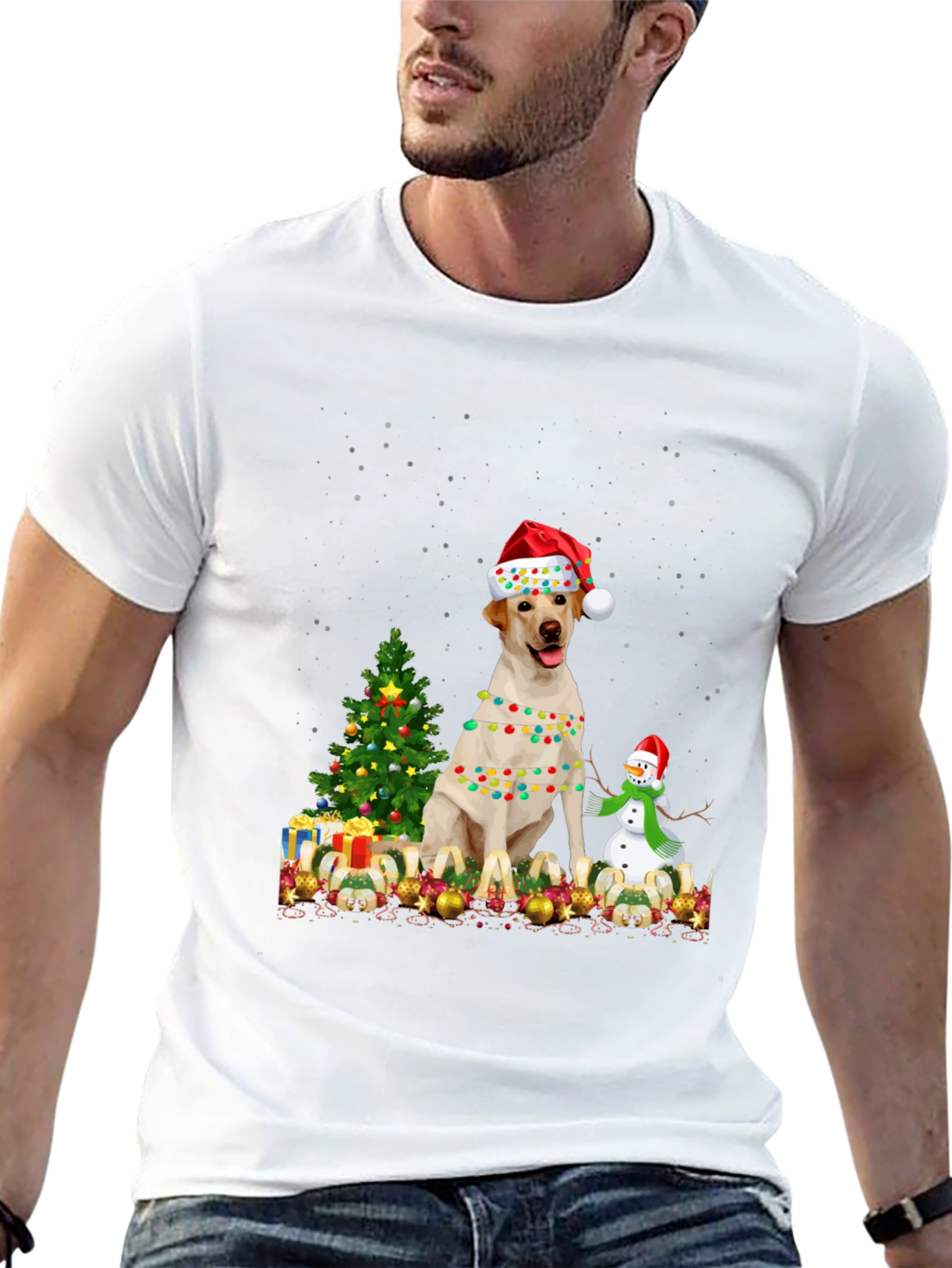 Christmas Labrador Dog T-Shirt