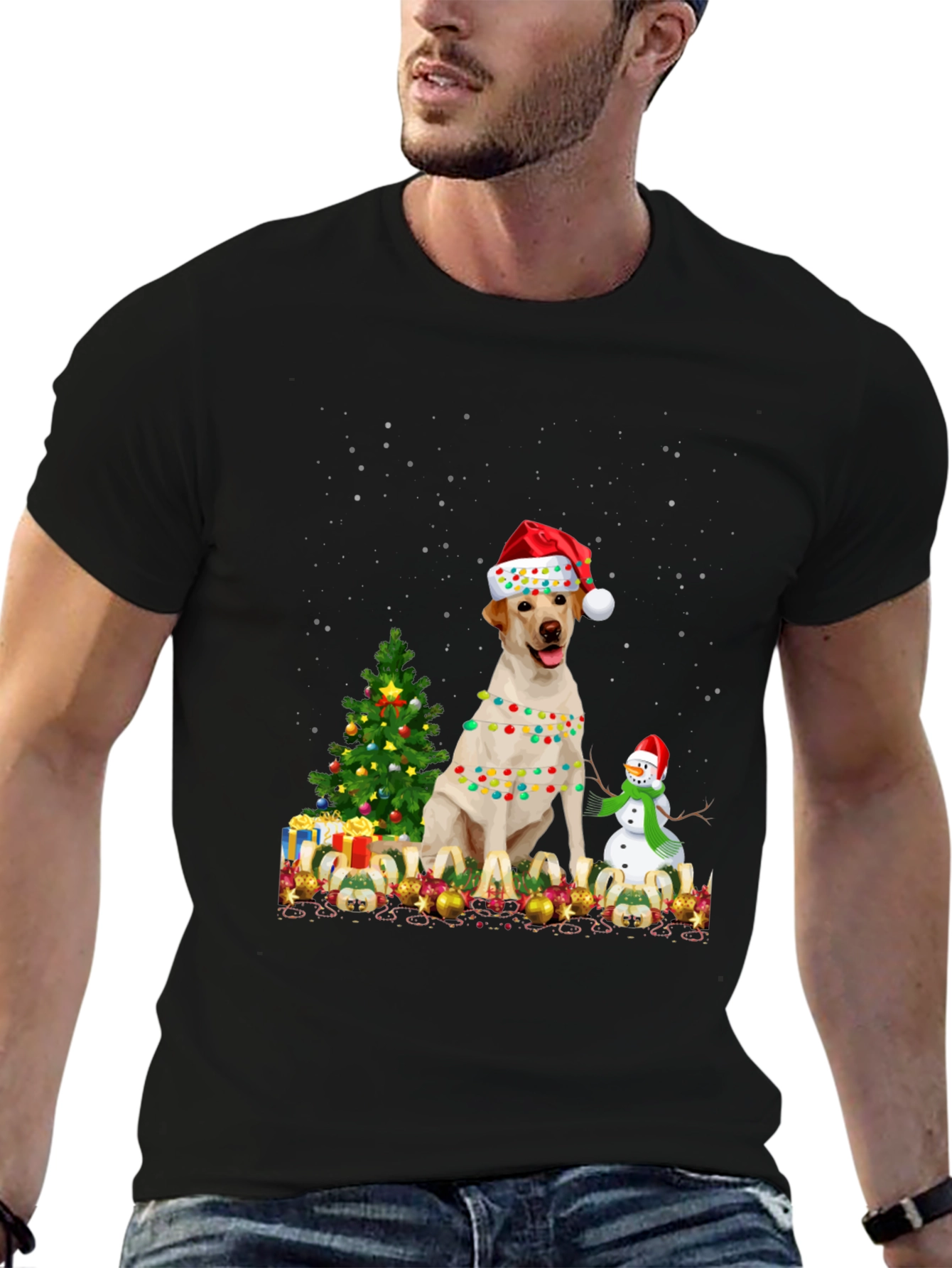 Christmas Labrador Dog T-Shirt