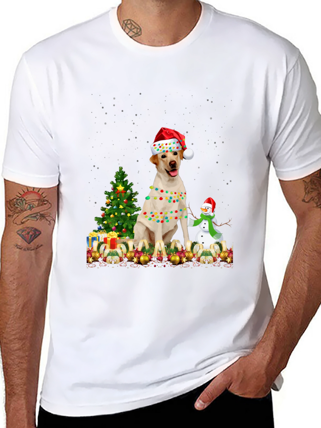 Christmas Labrador Dog T-Shirt
