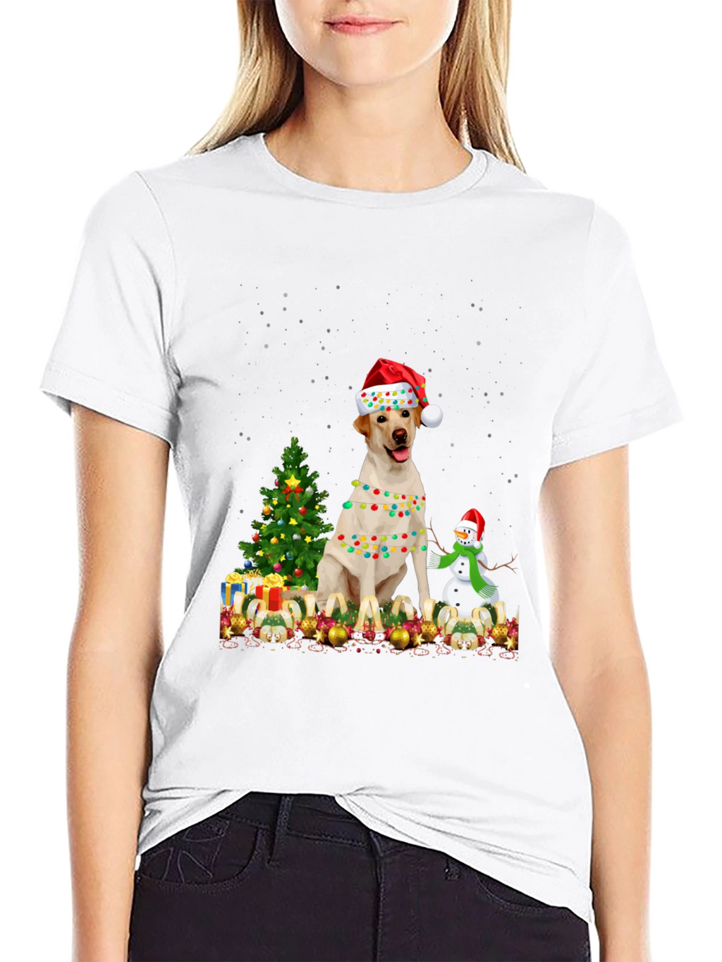 Christmas Labrador Dog T-Shirt
