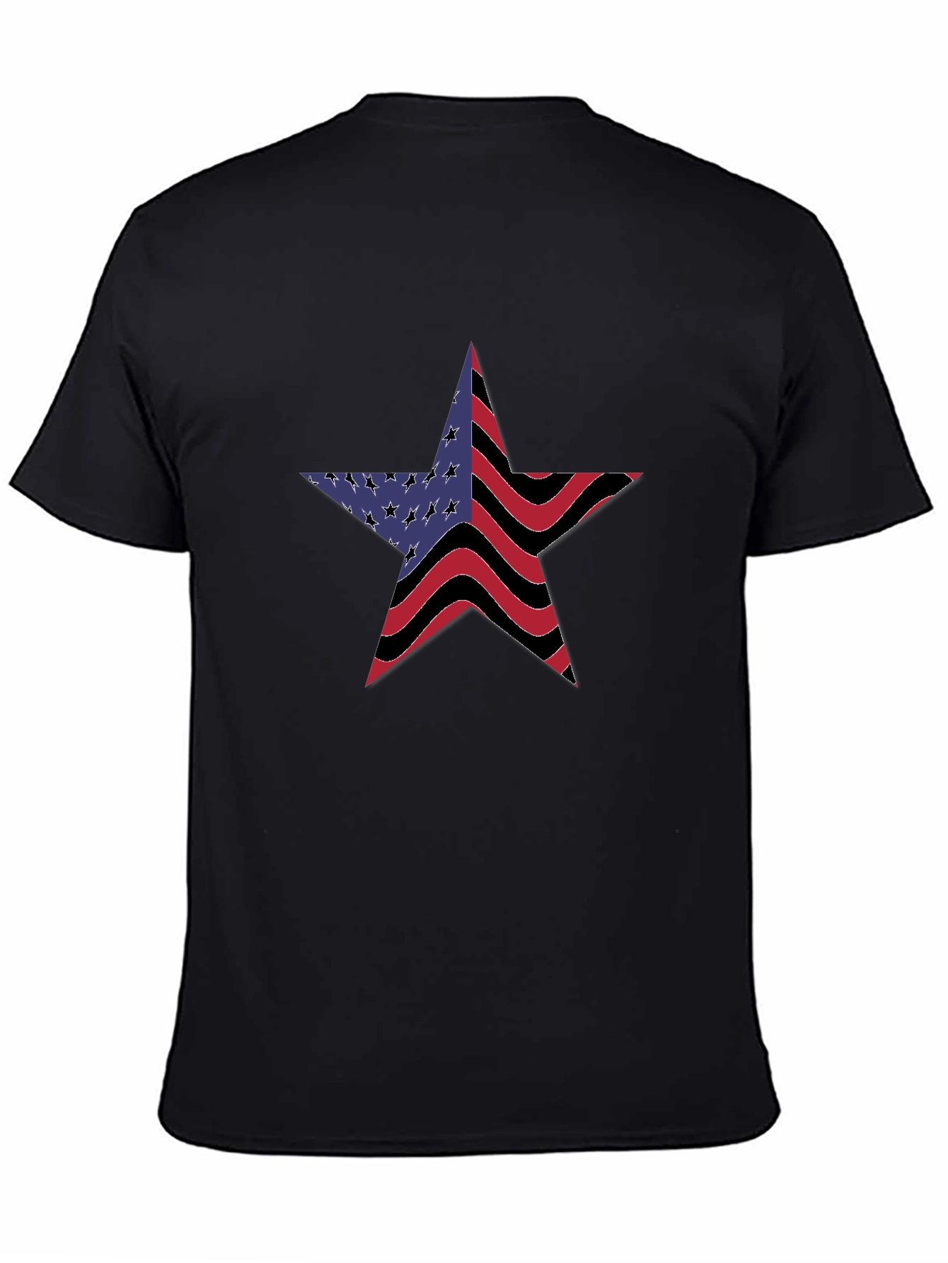 American Flag Star Graphic T-Shirt