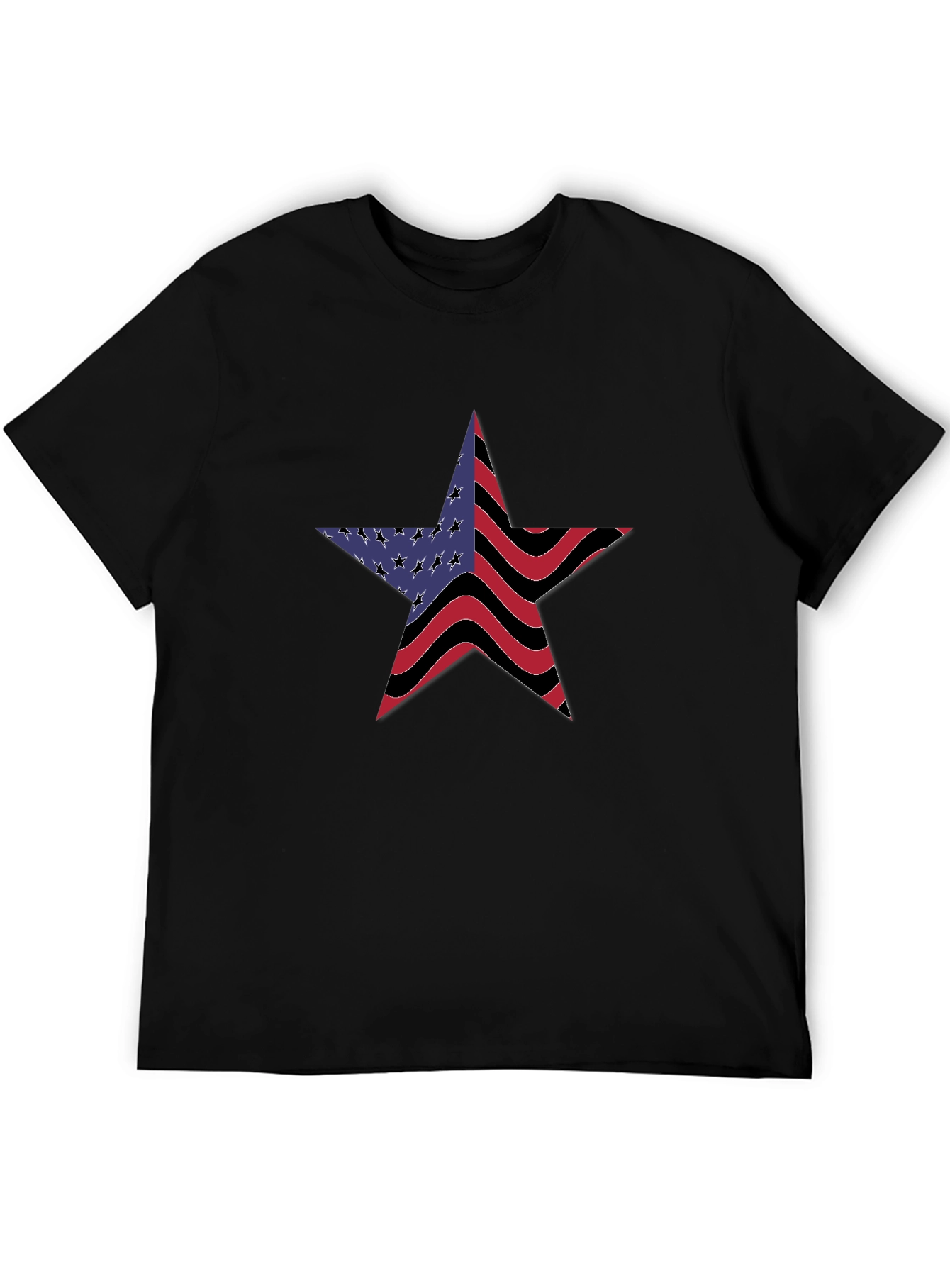American Flag Star Graphic T-Shirt