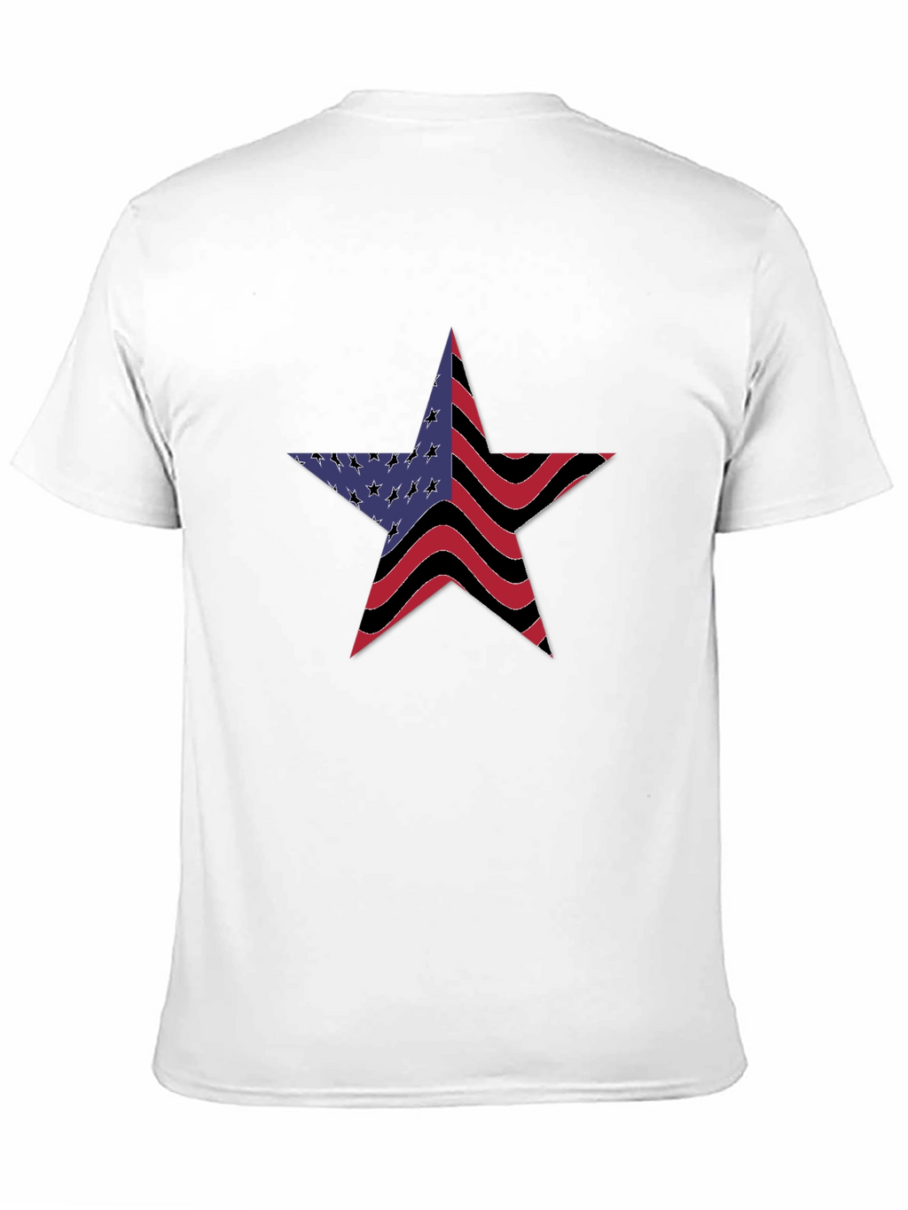 American Flag Star Graphic T-Shirt