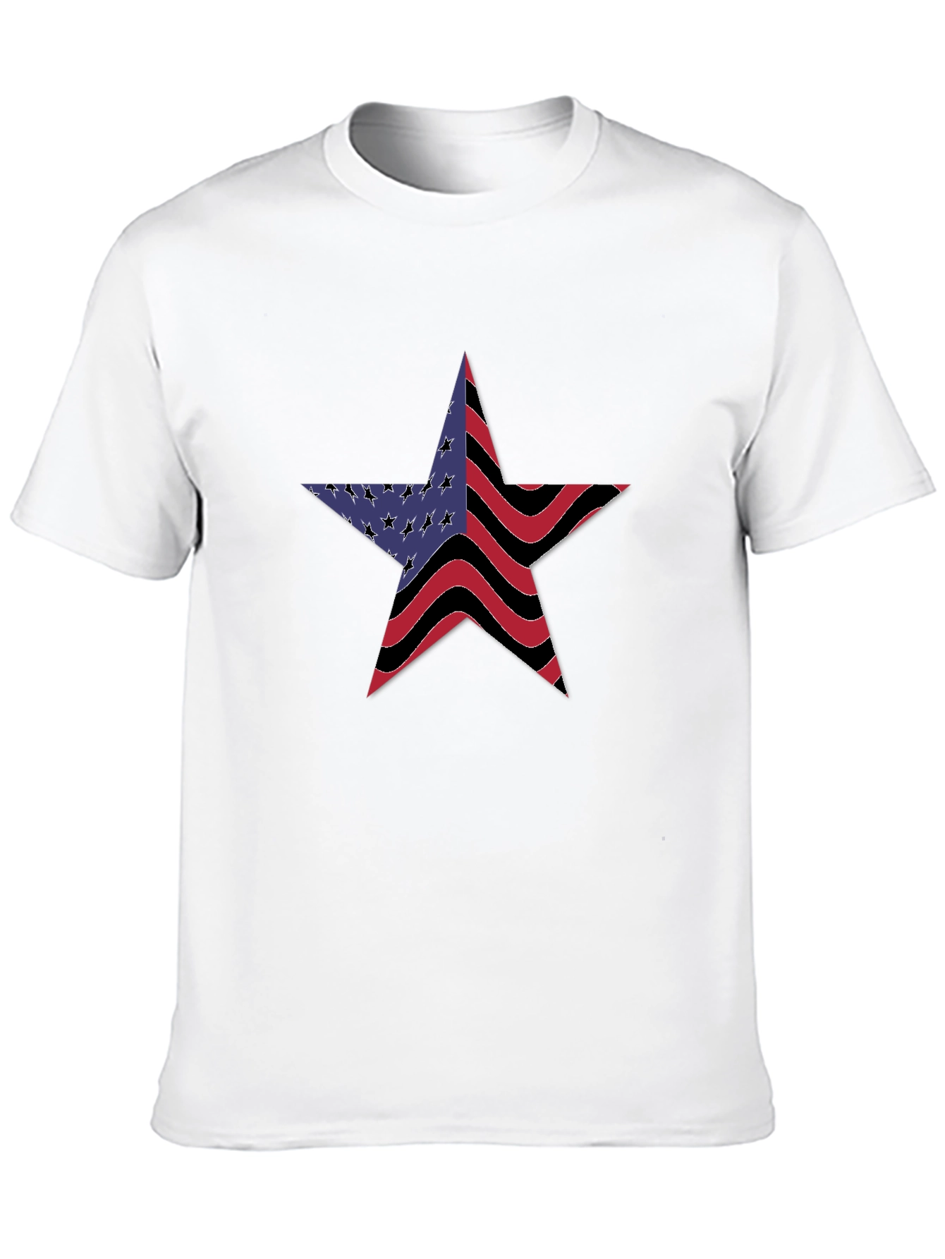 American Flag Star Graphic T-Shirt