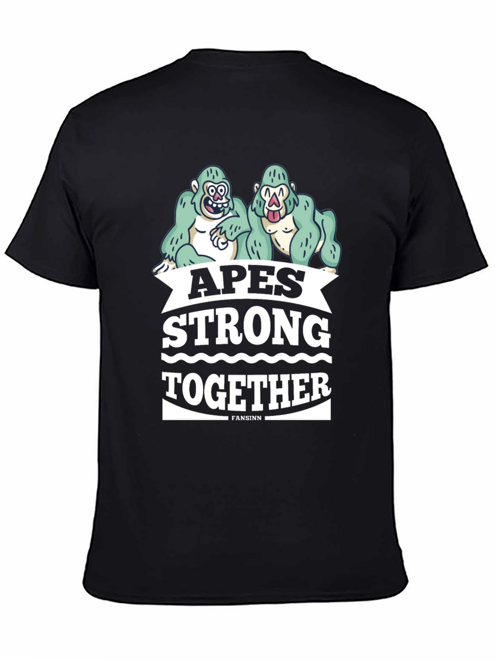 Apes Strong Together Graphic Tee - Black