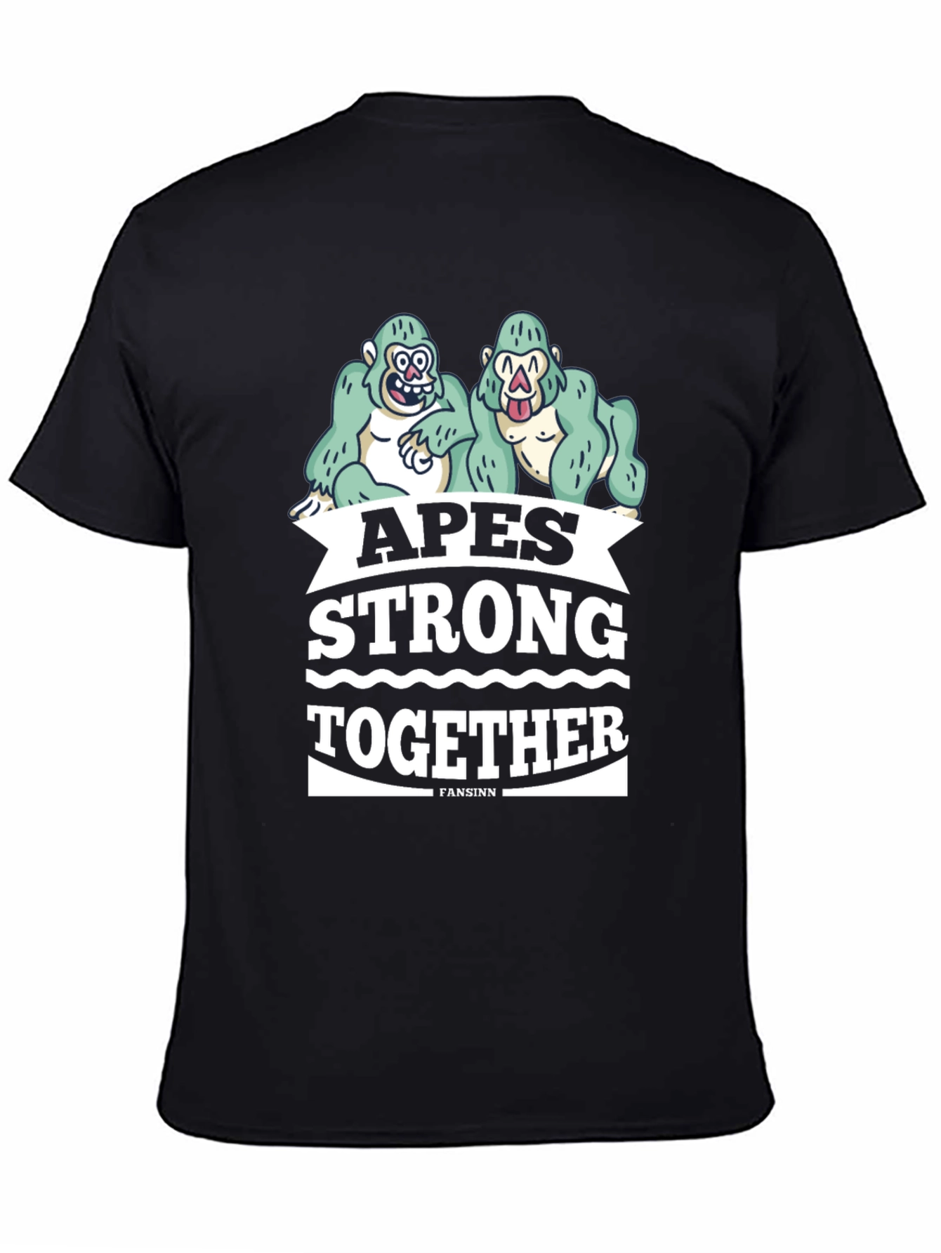 Apes Strong Together Graphic Tee - Black