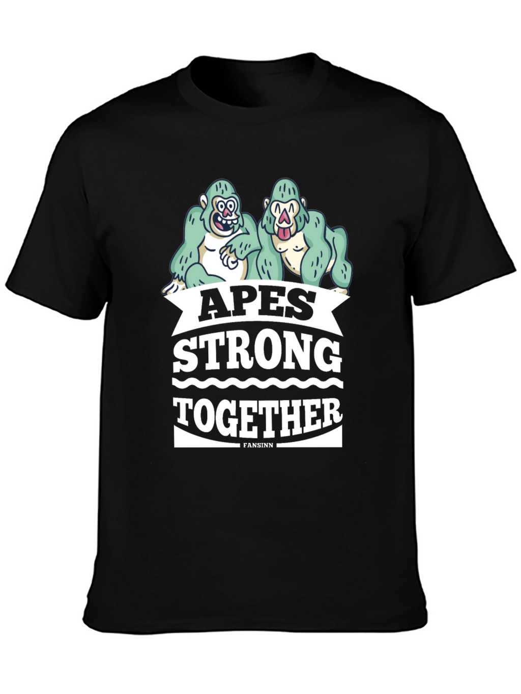 Apes Strong Together Graphic Tee - Black