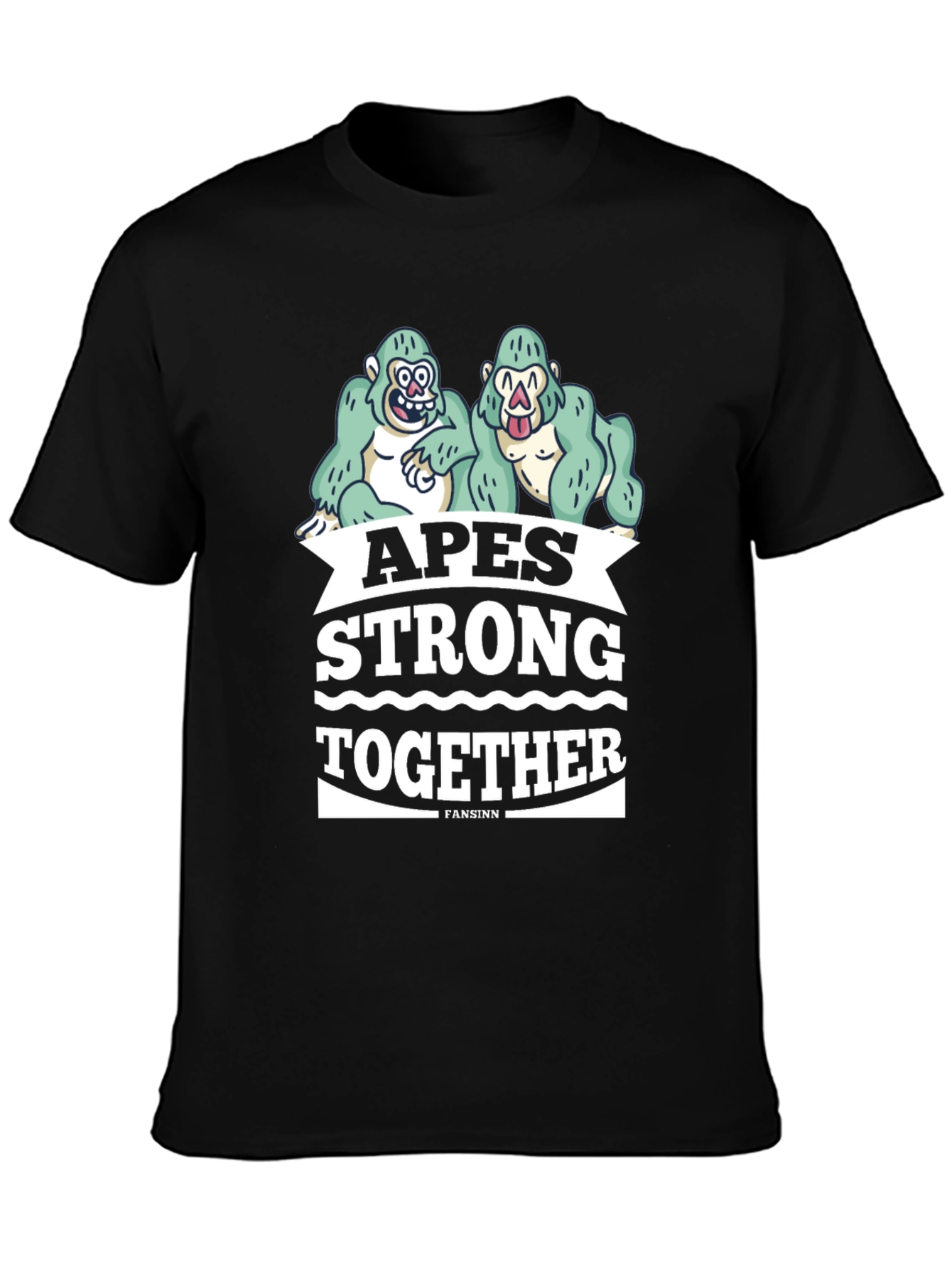 Apes Strong Together Graphic Tee - Black