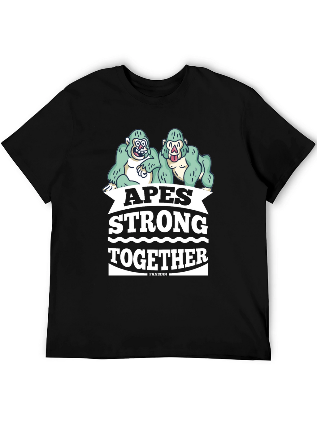 Apes Strong Together Graphic Tee - Black