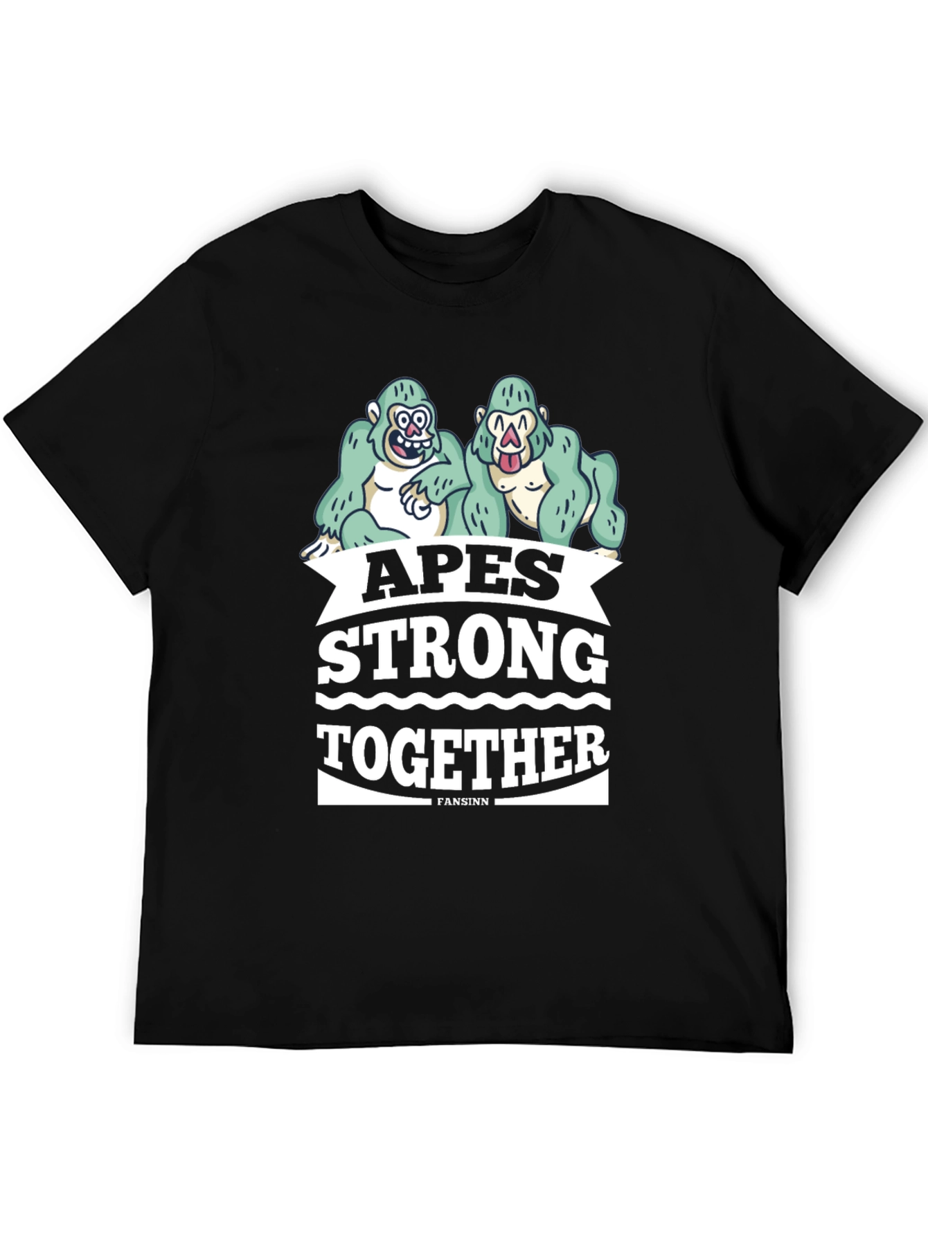 Apes Strong Together Graphic Tee - Black