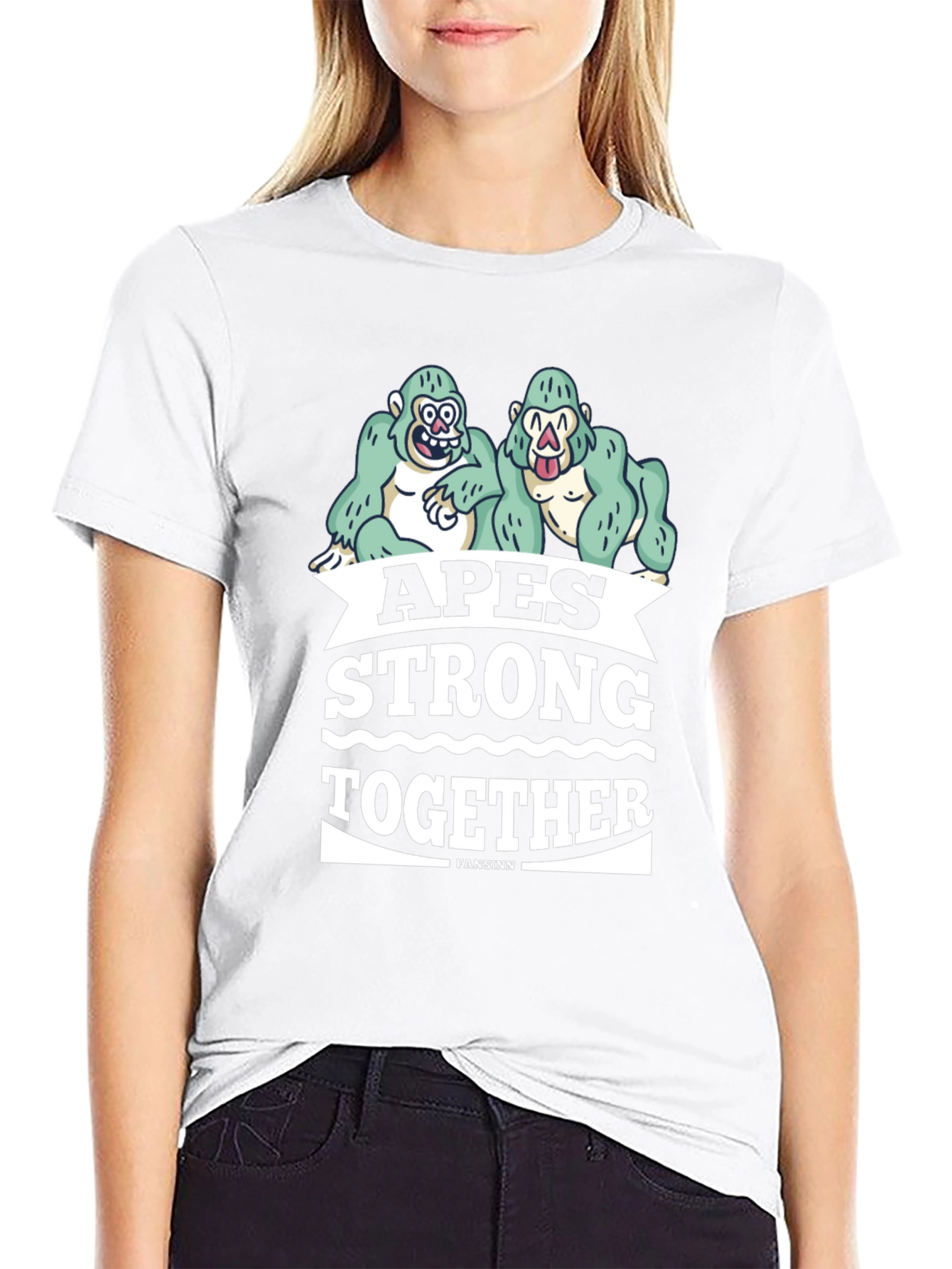 Apes Strong Together Graphic Tee - Black