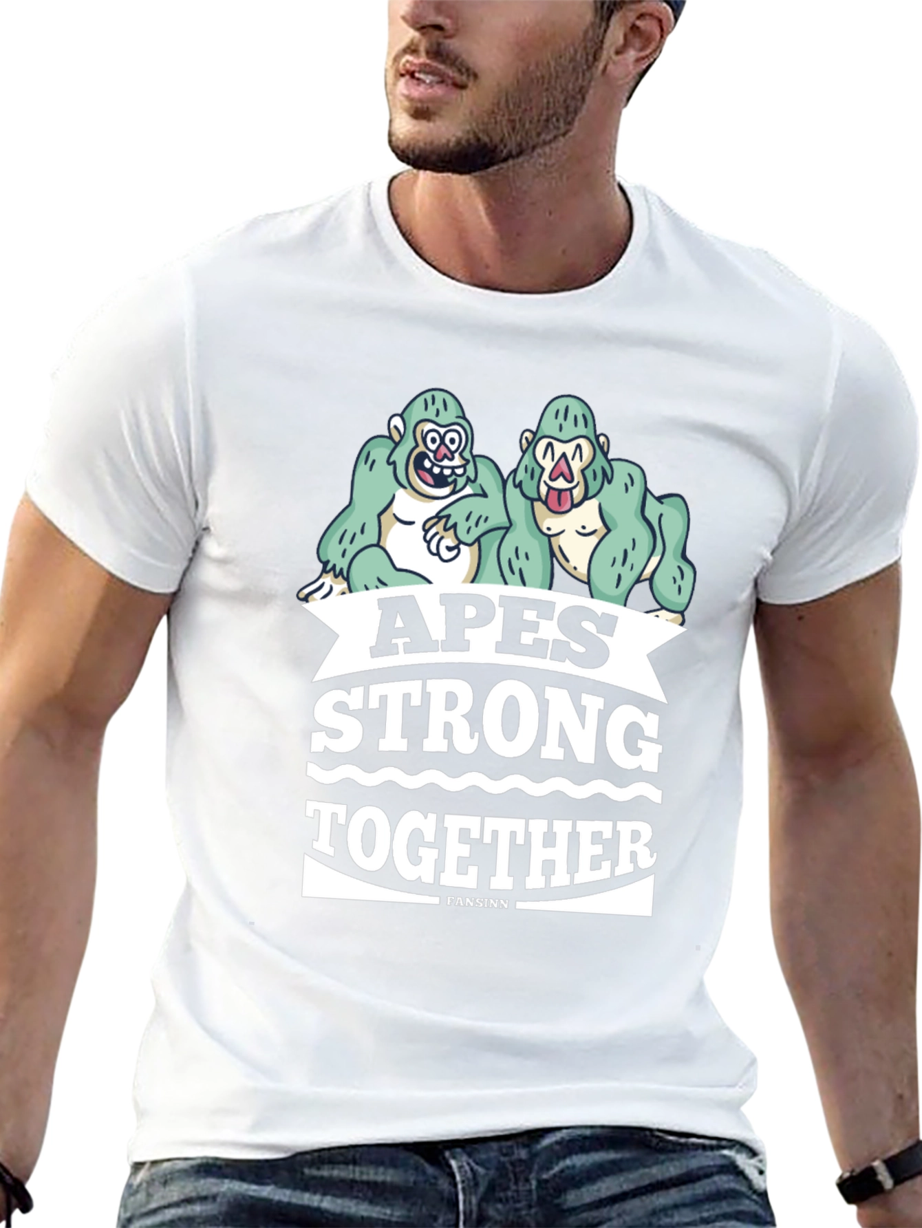 Apes Strong Together Graphic Tee - Black