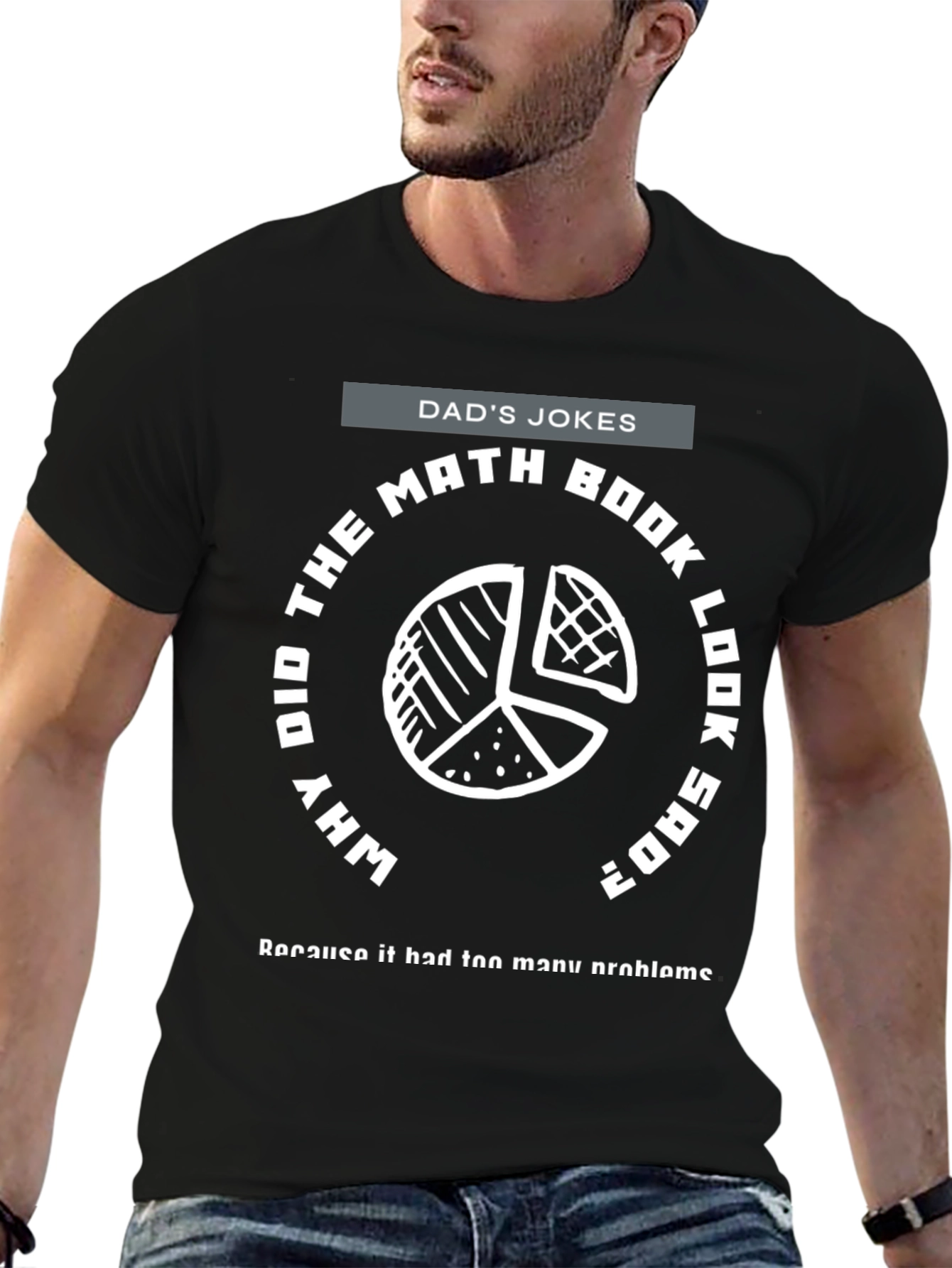 Dads Jokes Math T-Shirt - Why Did The Math Book Look Sad?