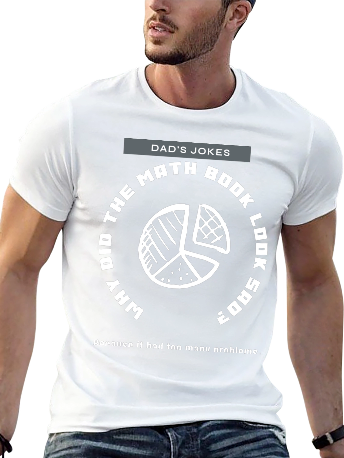 Dads Jokes Math T-Shirt - Why Did The Math Book Look Sad?