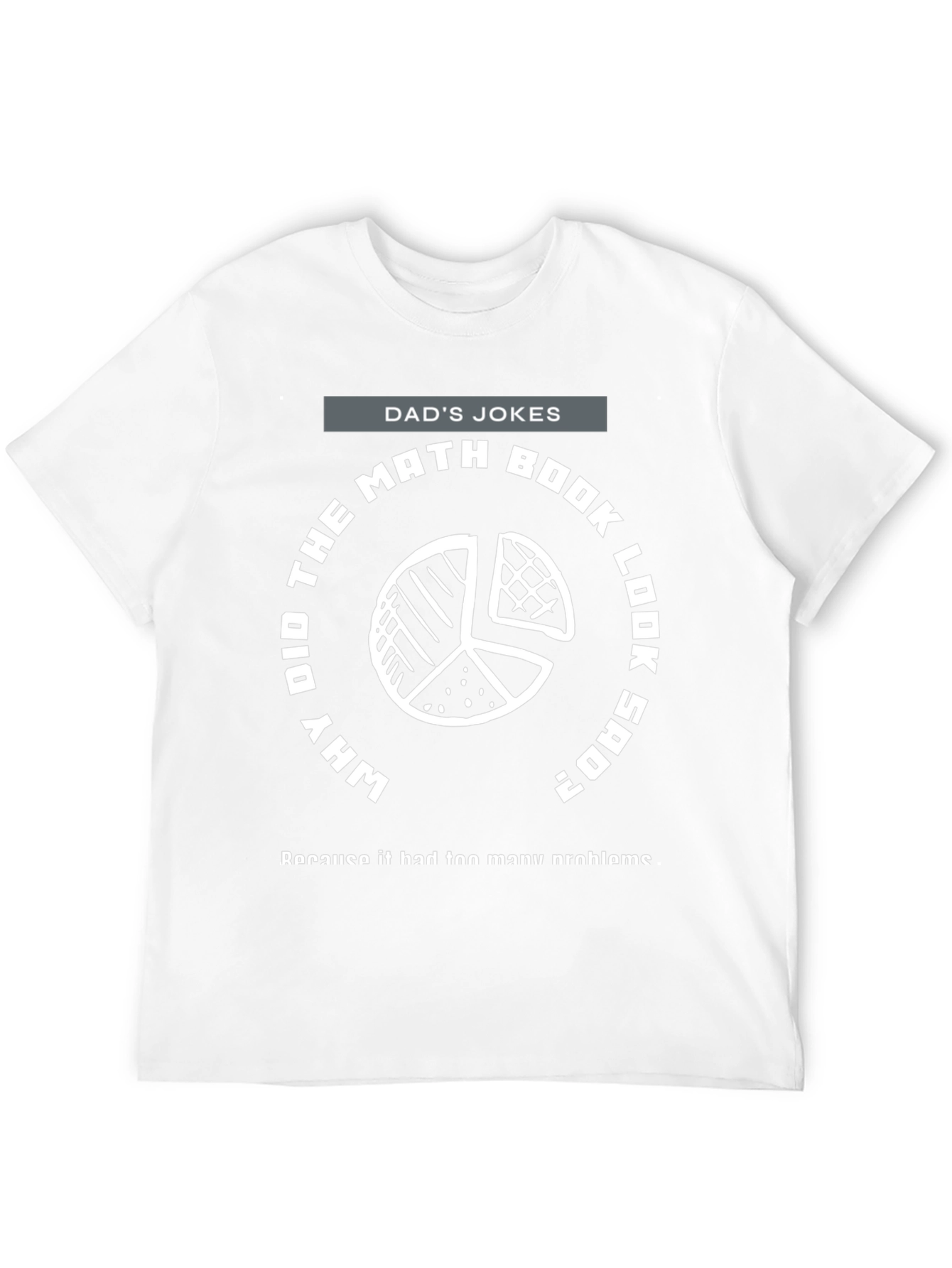 Dads Jokes Math T-Shirt - Why Did The Math Book Look Sad?