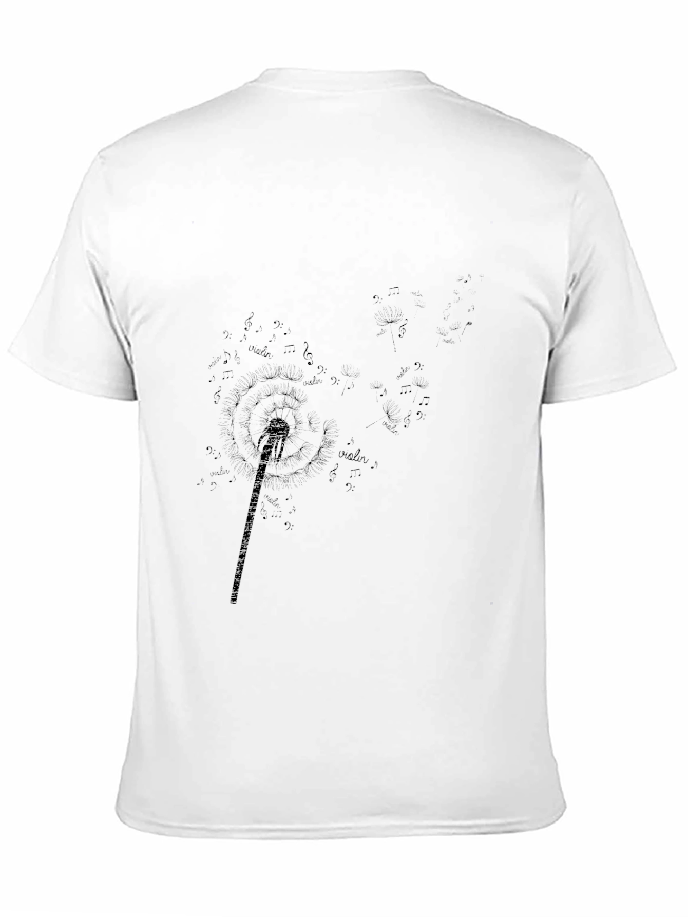 Violin Music Black Graphic Tee