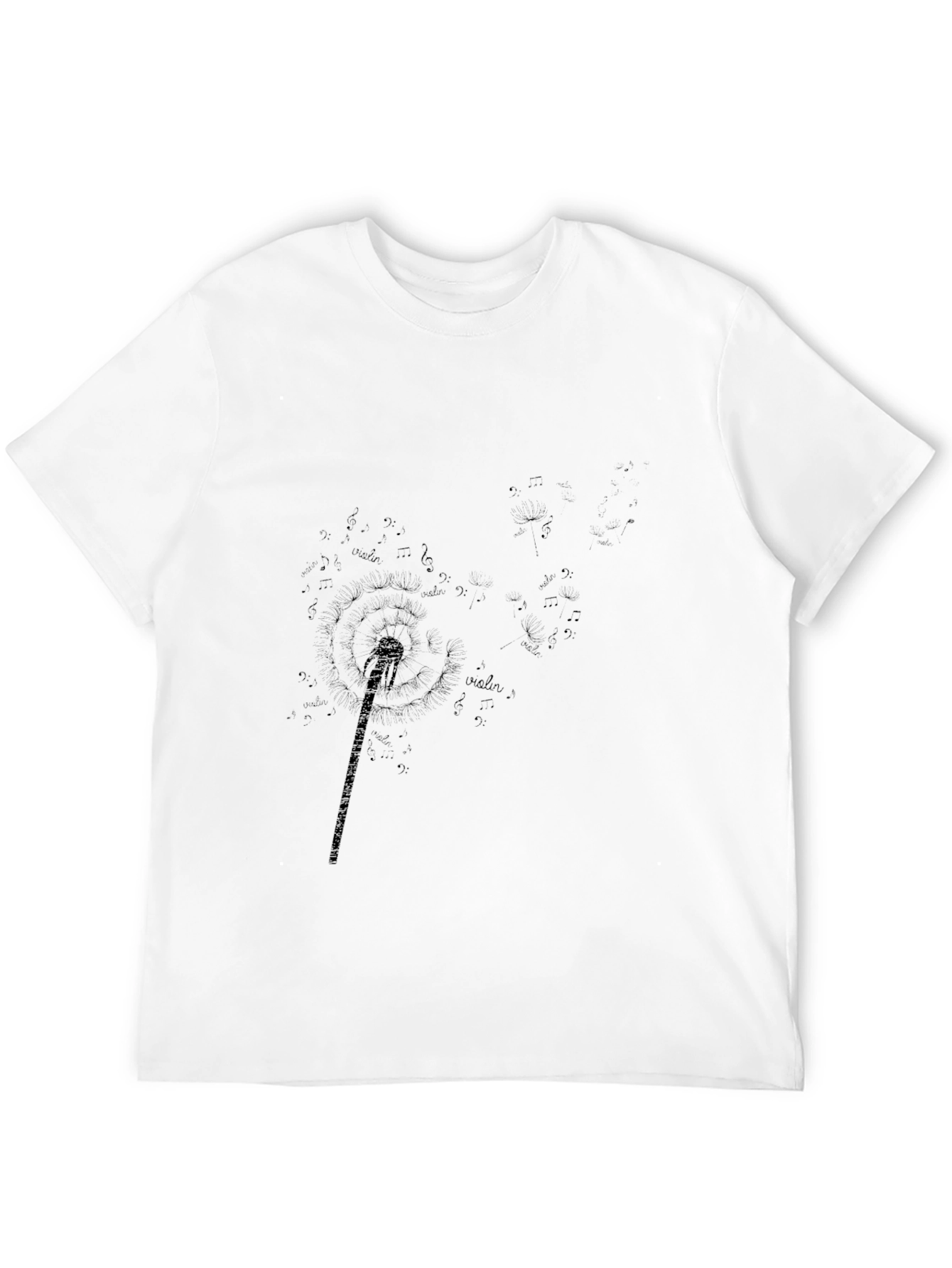 Violin Music Black Graphic Tee