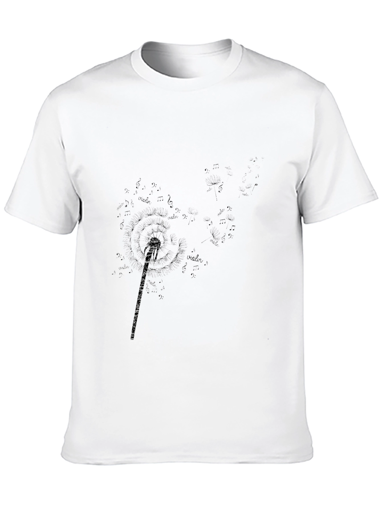 Violin Music Black Graphic Tee