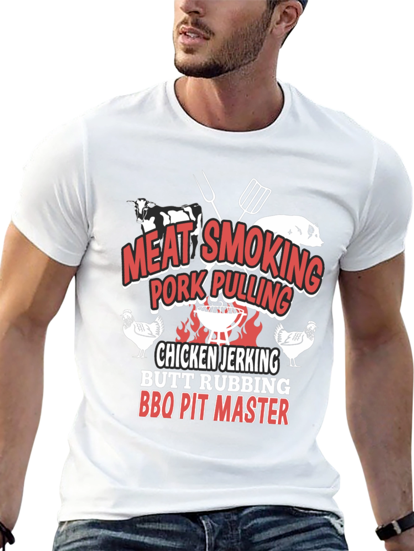 BBQ Pit Master T-Shirt - Meat Smoking Pork Pulling