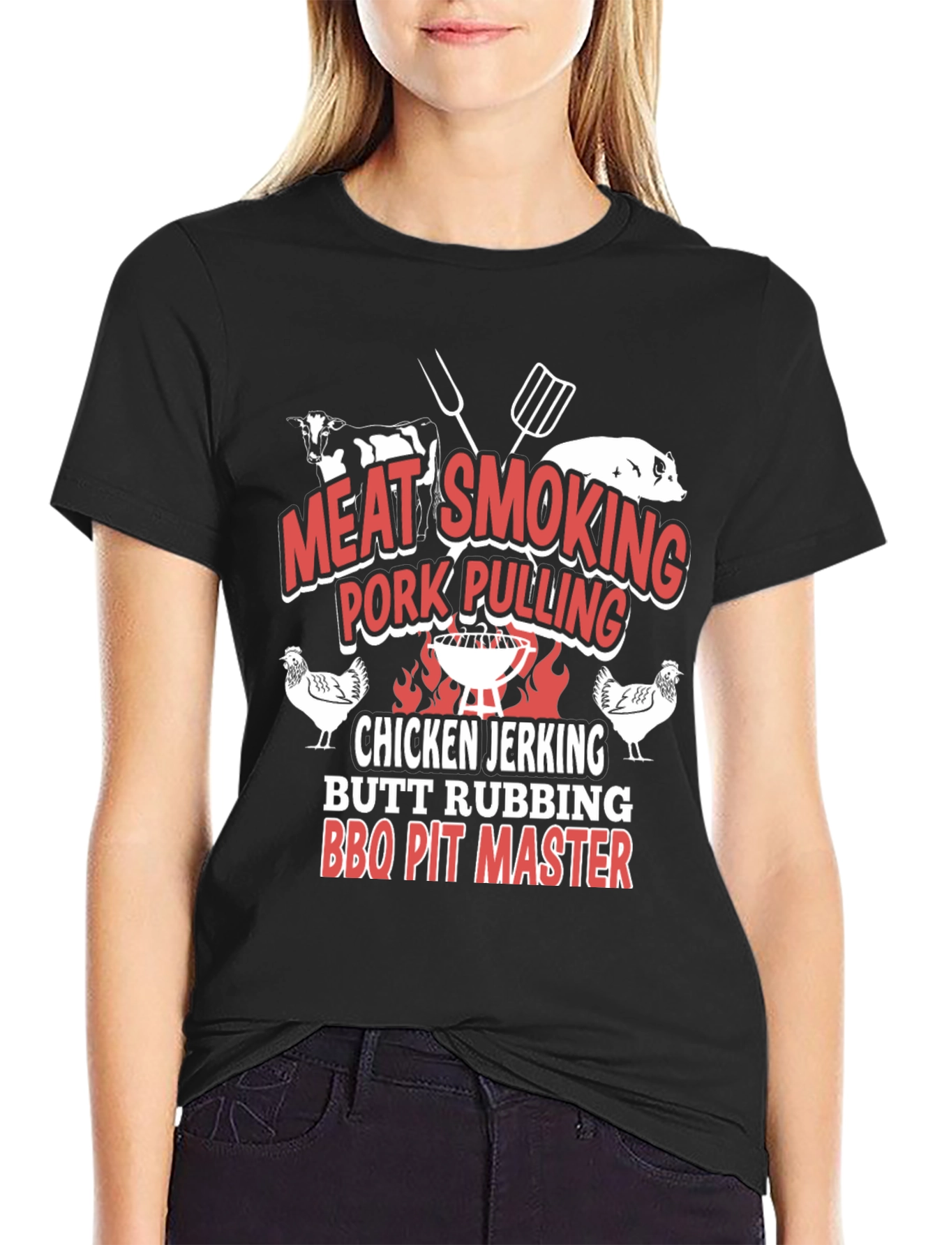 BBQ Pit Master T-Shirt - Meat Smoking Pork Pulling
