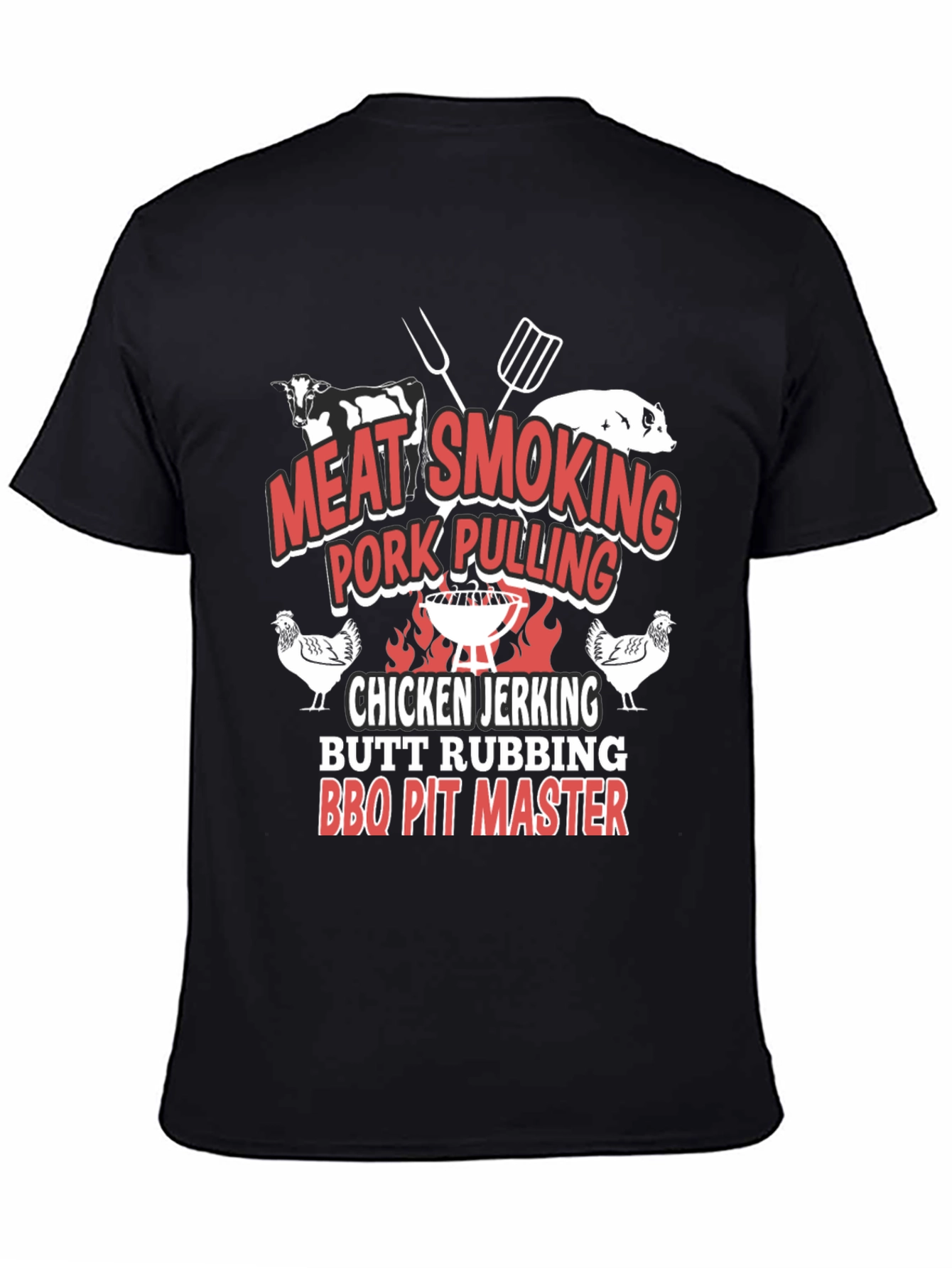 BBQ Pit Master T-Shirt - Meat Smoking Pork Pulling