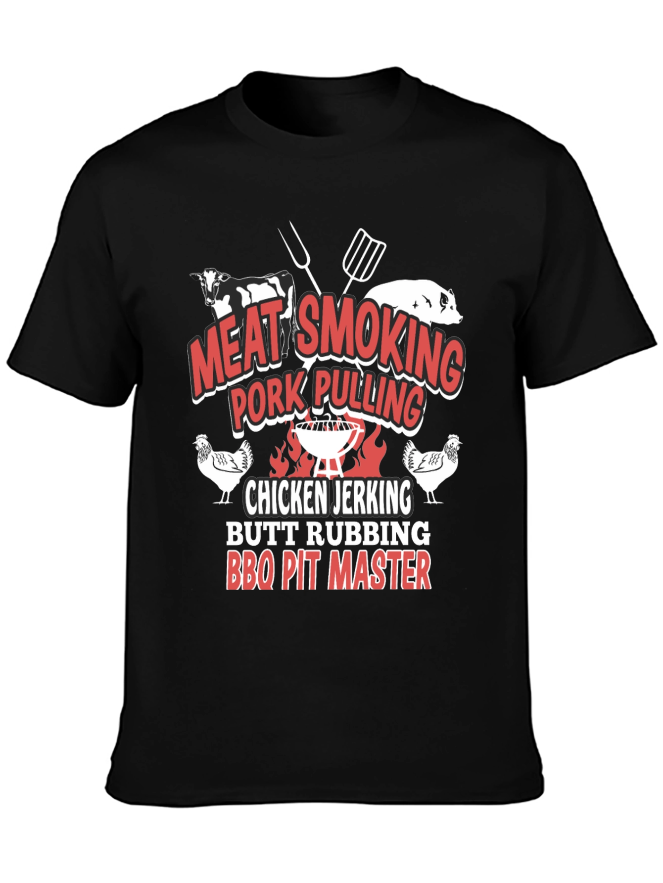 BBQ Pit Master T-Shirt - Meat Smoking Pork Pulling