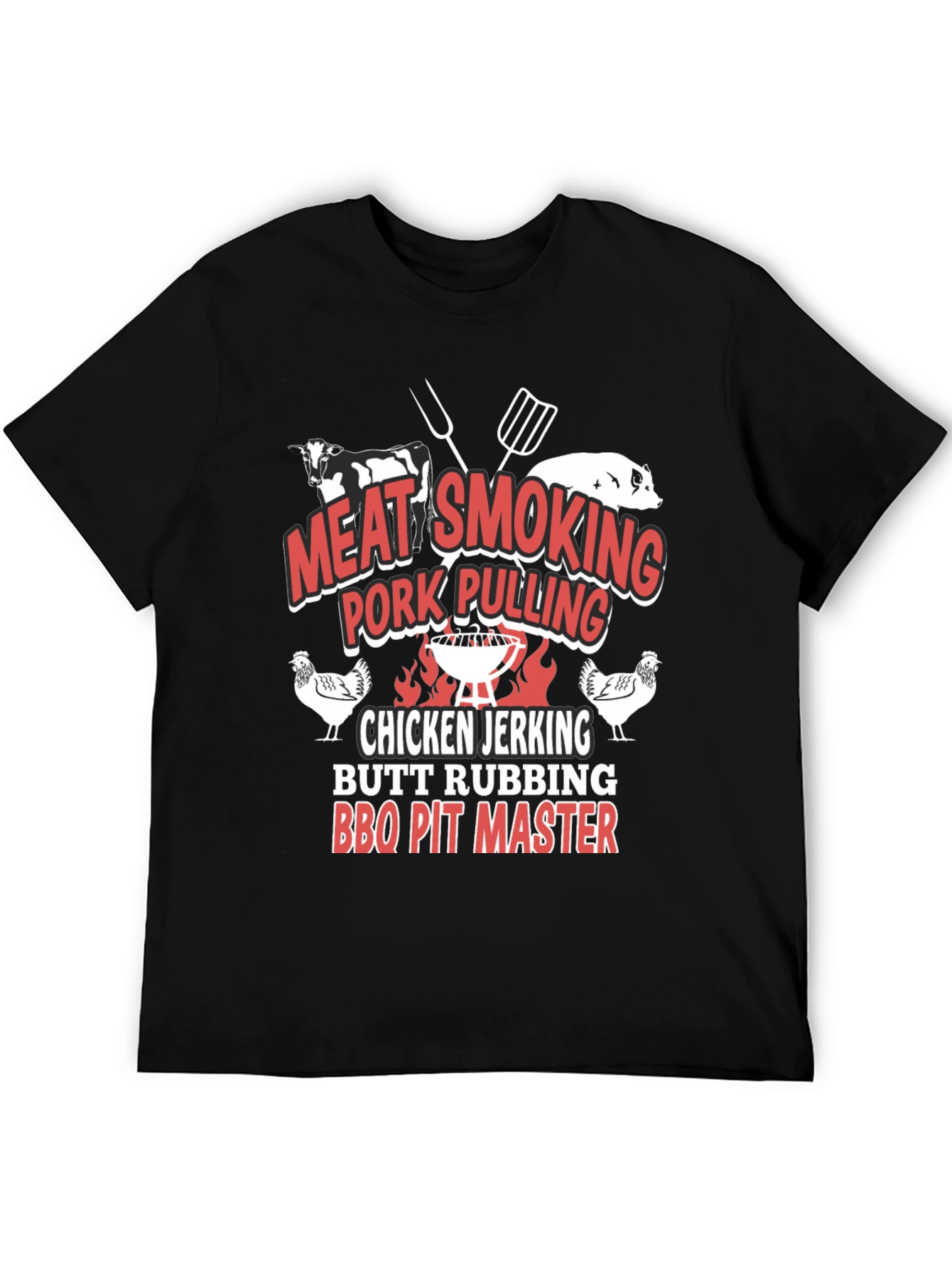 BBQ Pit Master T-Shirt - Meat Smoking Pork Pulling