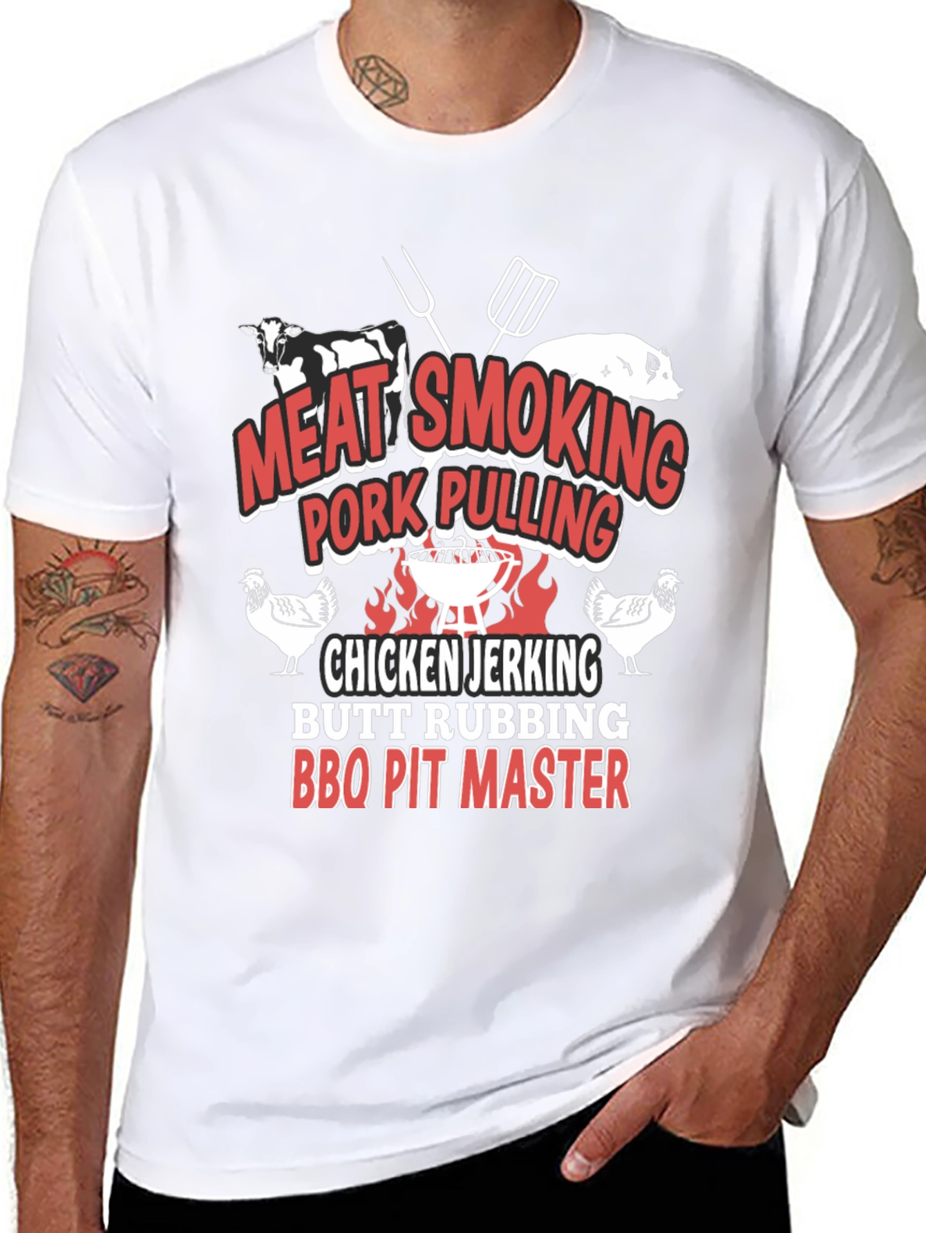BBQ Pit Master T-Shirt - Meat Smoking Pork Pulling