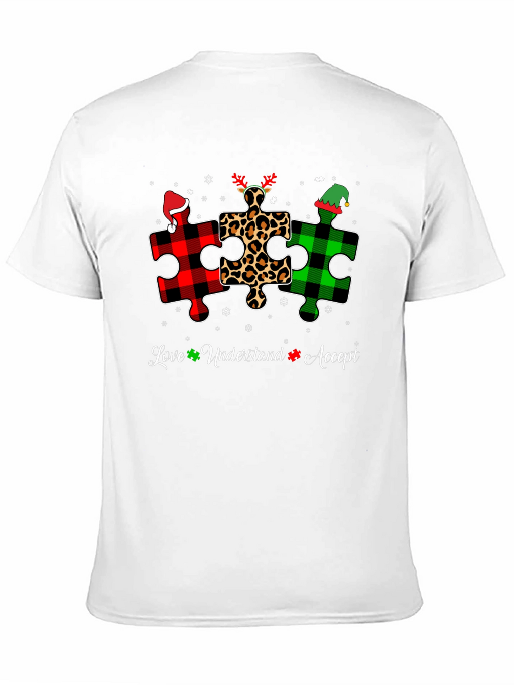 Autism Awareness Christmas Puzzle T-Shirt