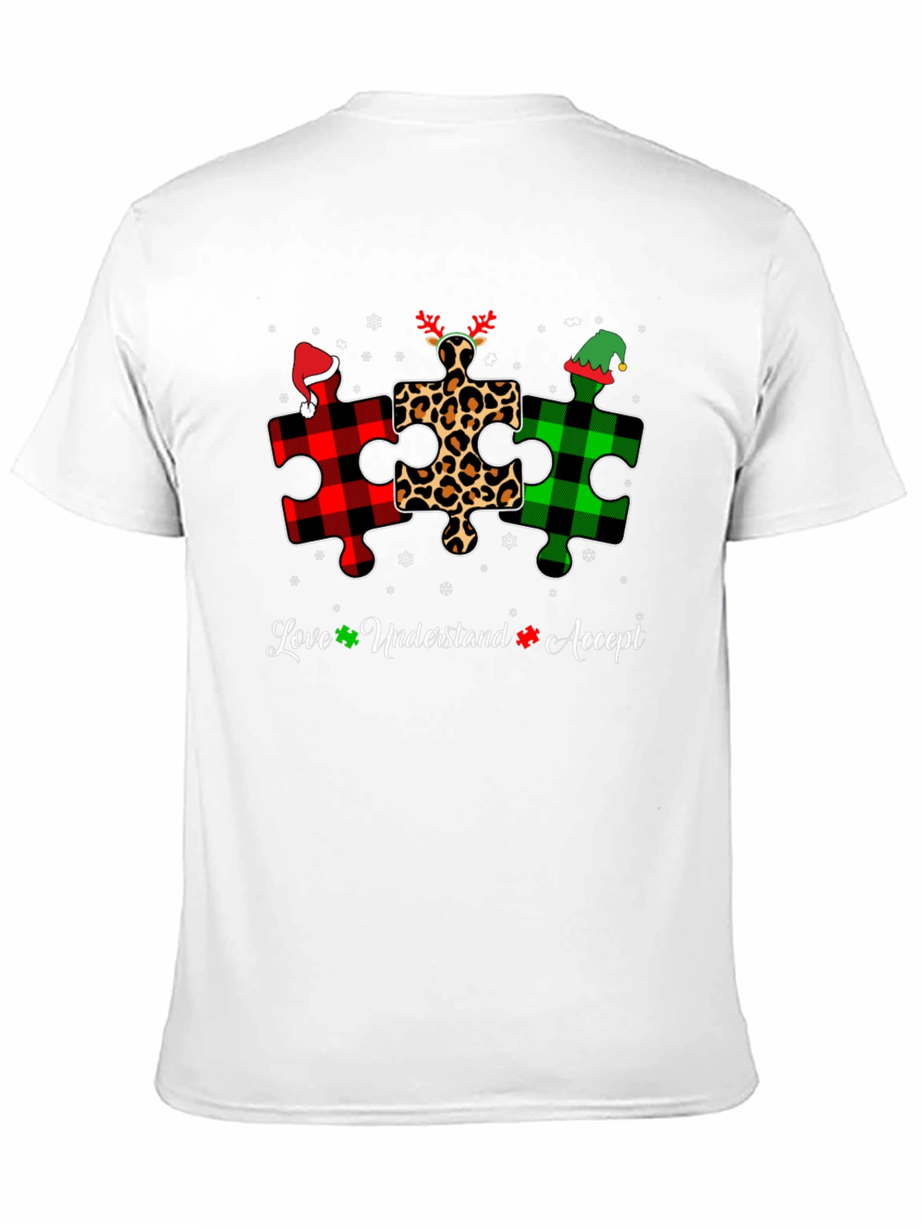 Autism Awareness Christmas Puzzle T-Shirt
