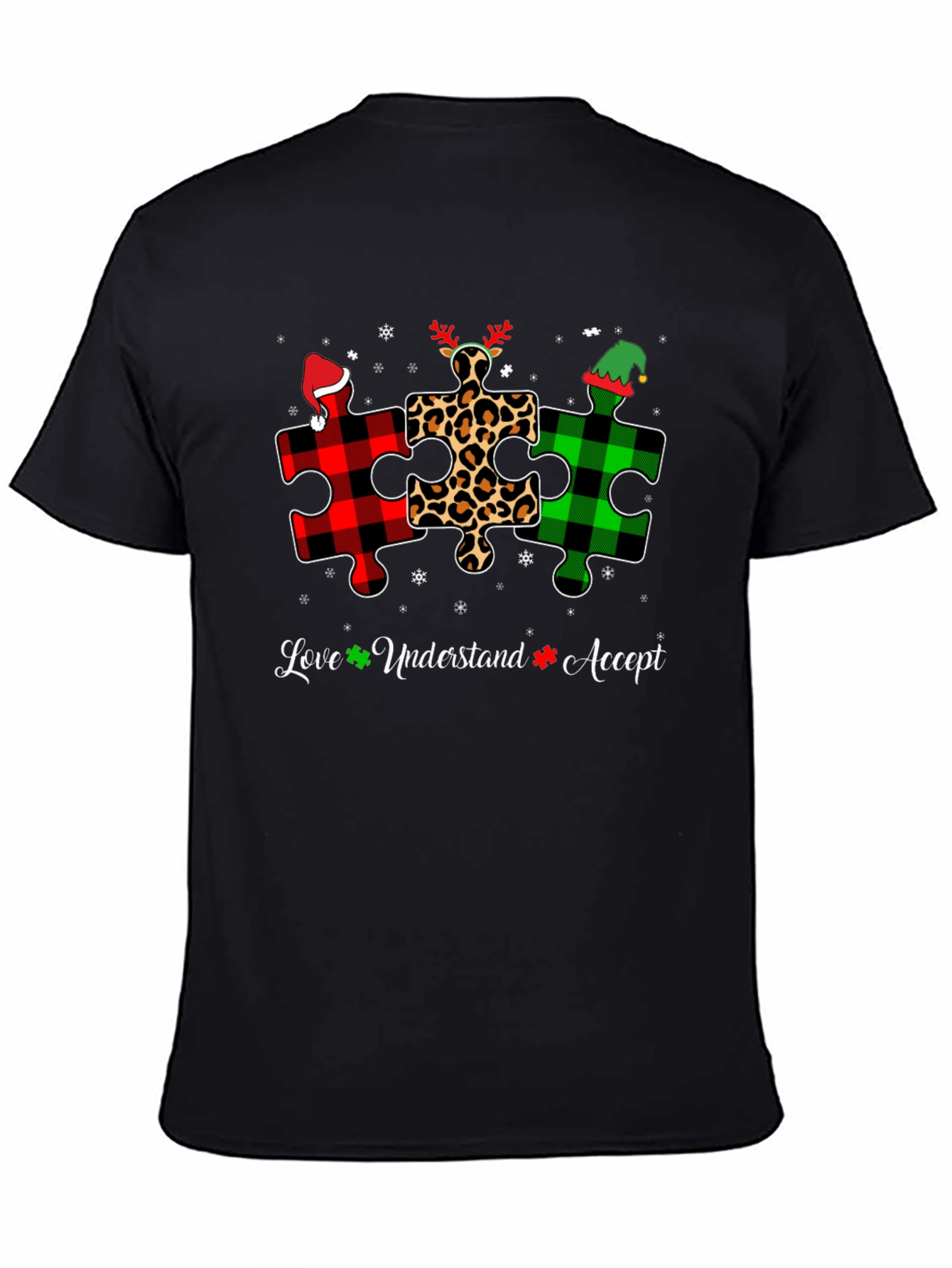 Autism Awareness Christmas Puzzle T-Shirt