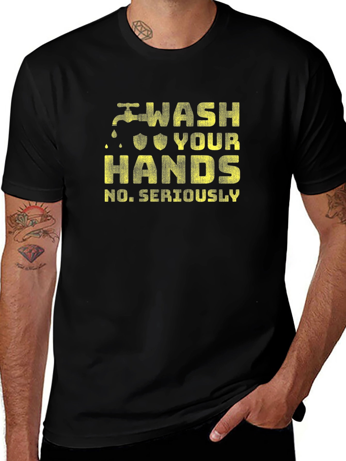 Wash Your Hands Seriously Graphic Tee