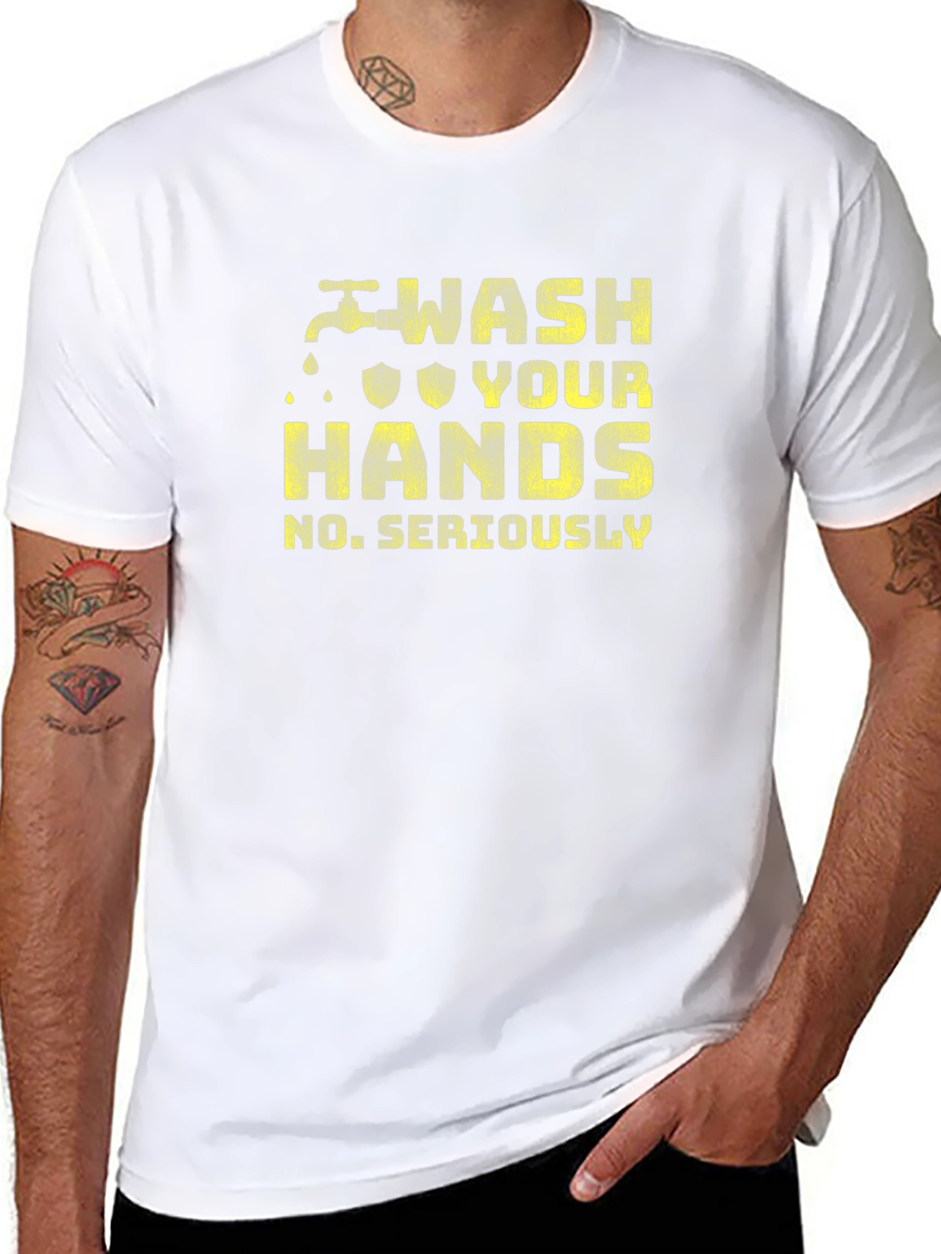 Wash Your Hands Seriously Graphic Tee