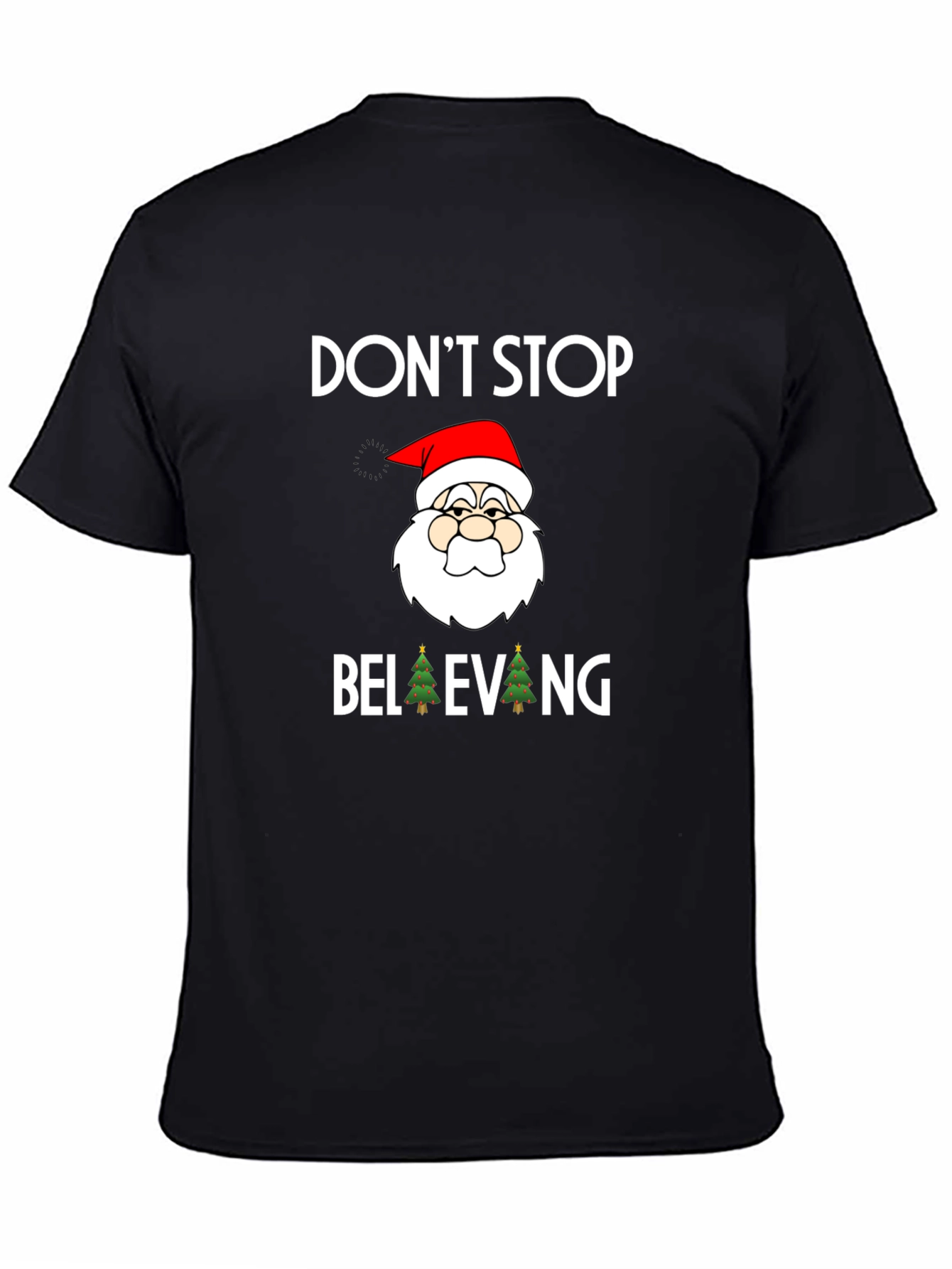 Dont Stop Believing Santa Graphic Tee