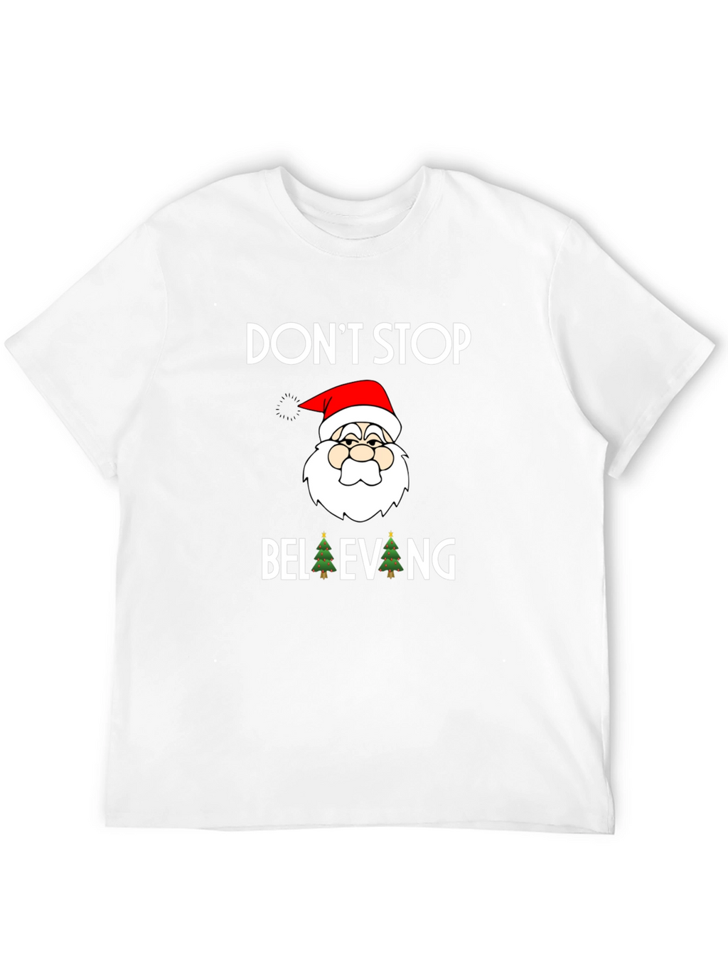 Dont Stop Believing Santa Graphic Tee