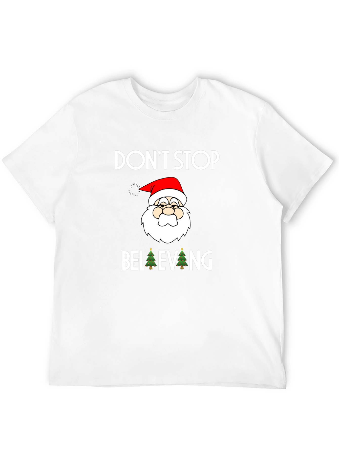 Dont Stop Believing Santa Graphic Tee