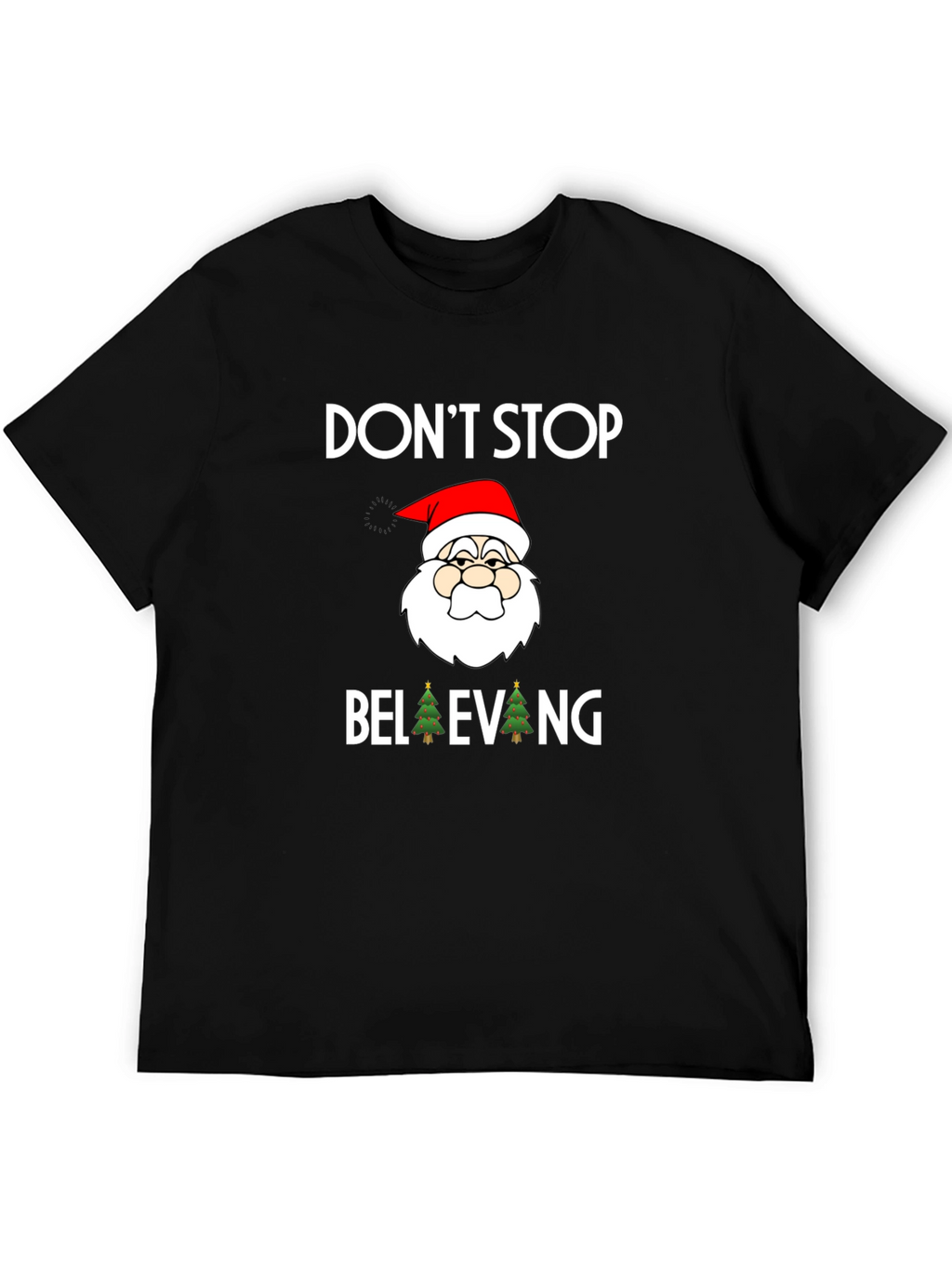 Dont Stop Believing Santa Graphic Tee