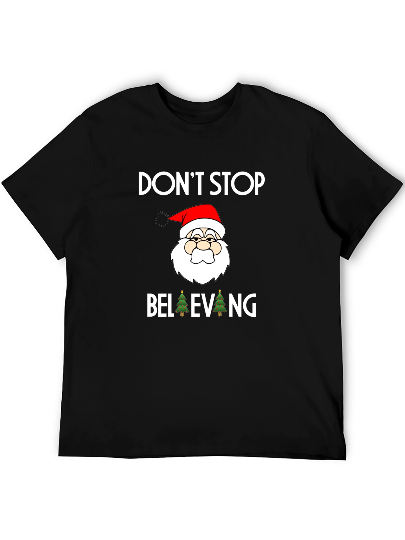 Dont Stop Believing Santa Graphic Tee