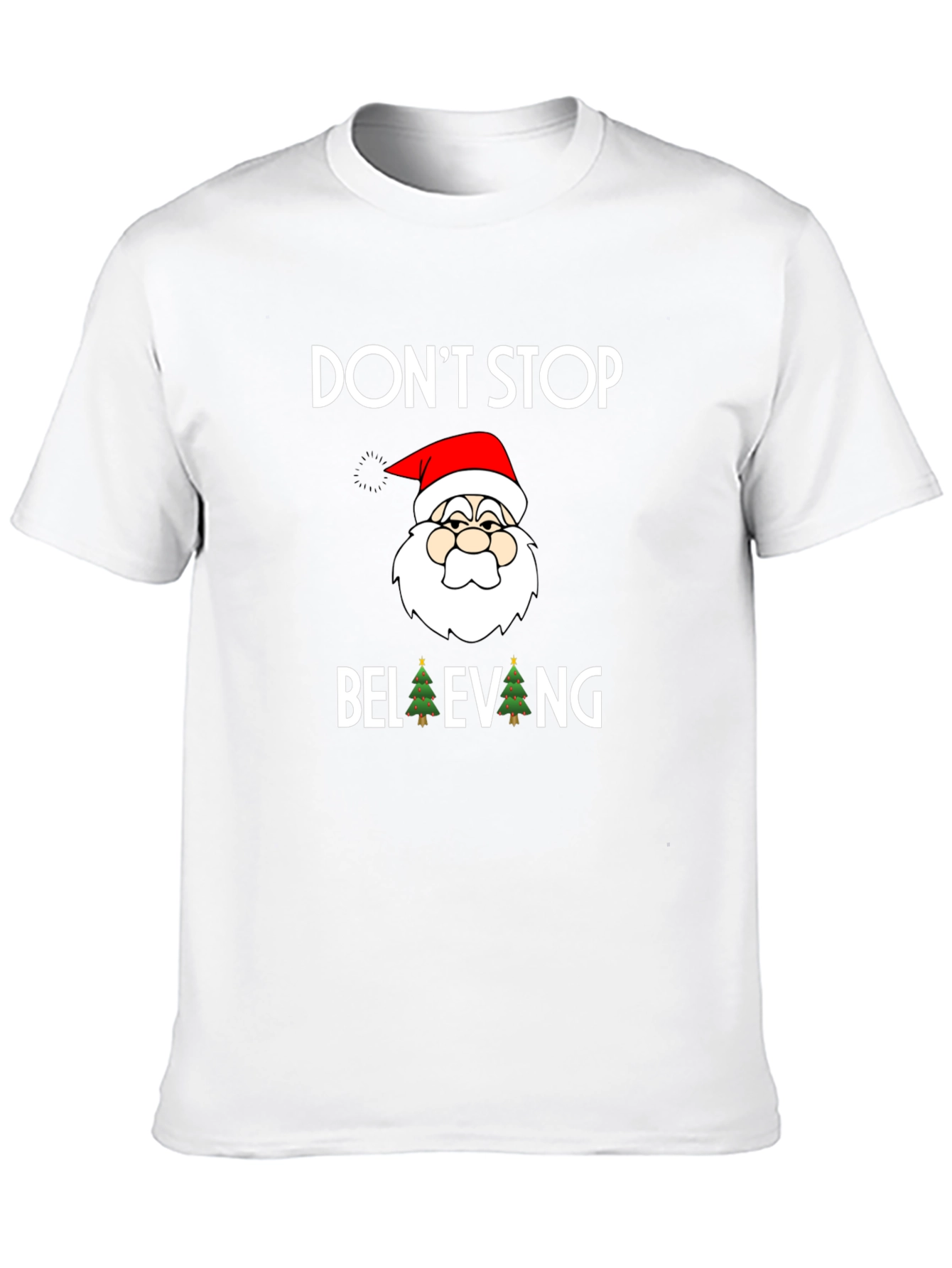 Dont Stop Believing Santa Graphic Tee