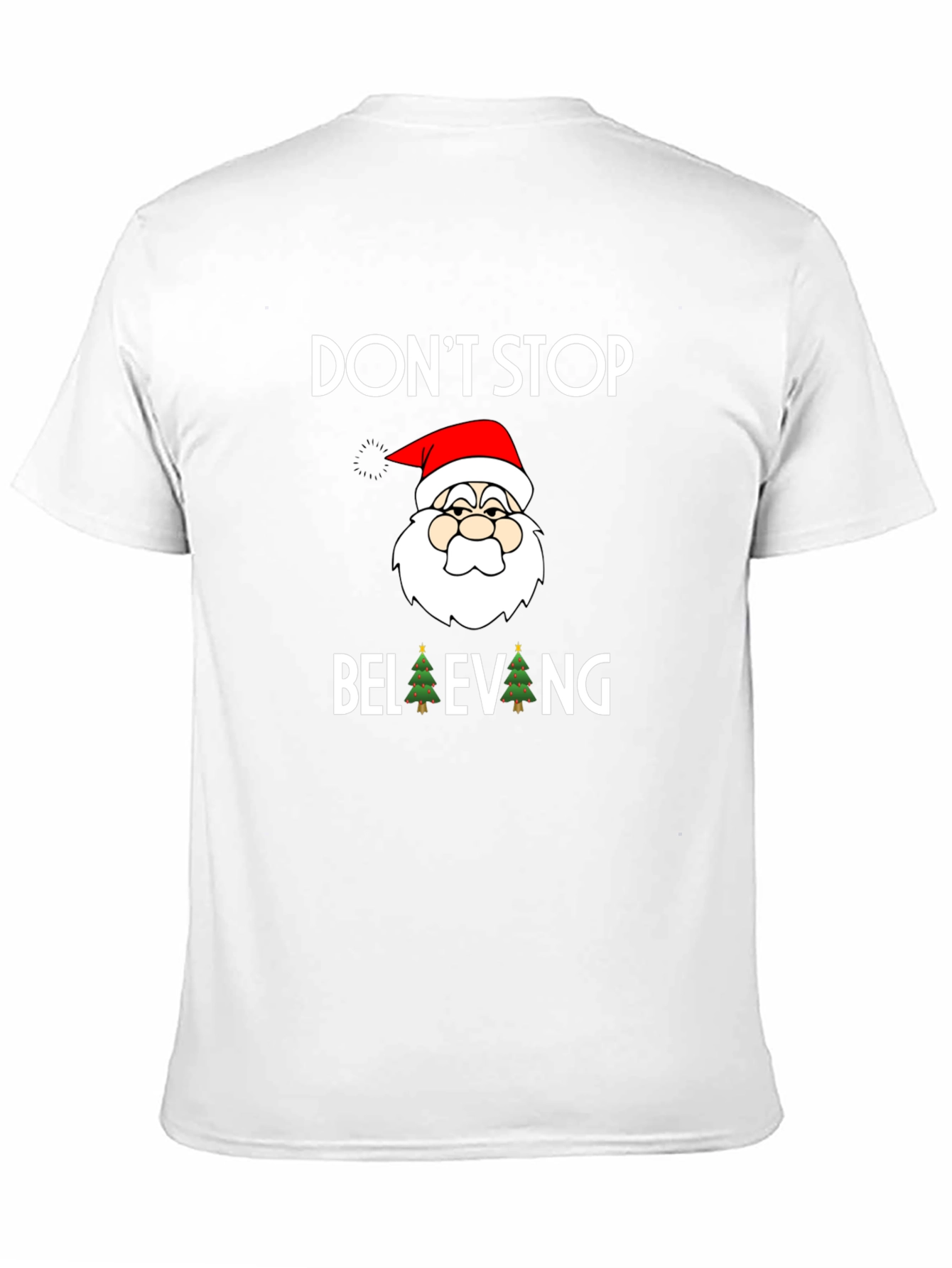 Dont Stop Believing Santa Graphic Tee
