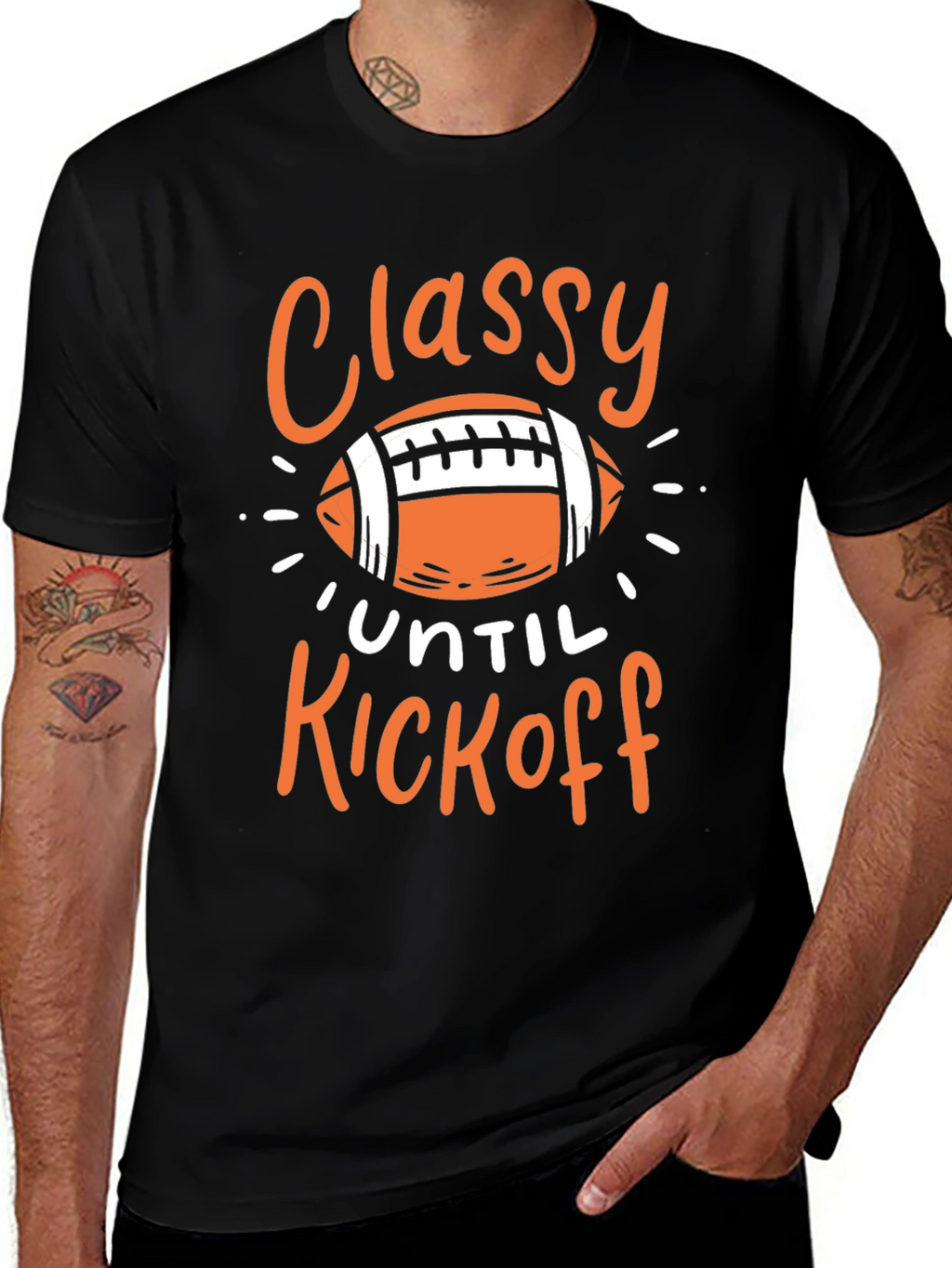 Classy Until Kickoff Graphic Tee