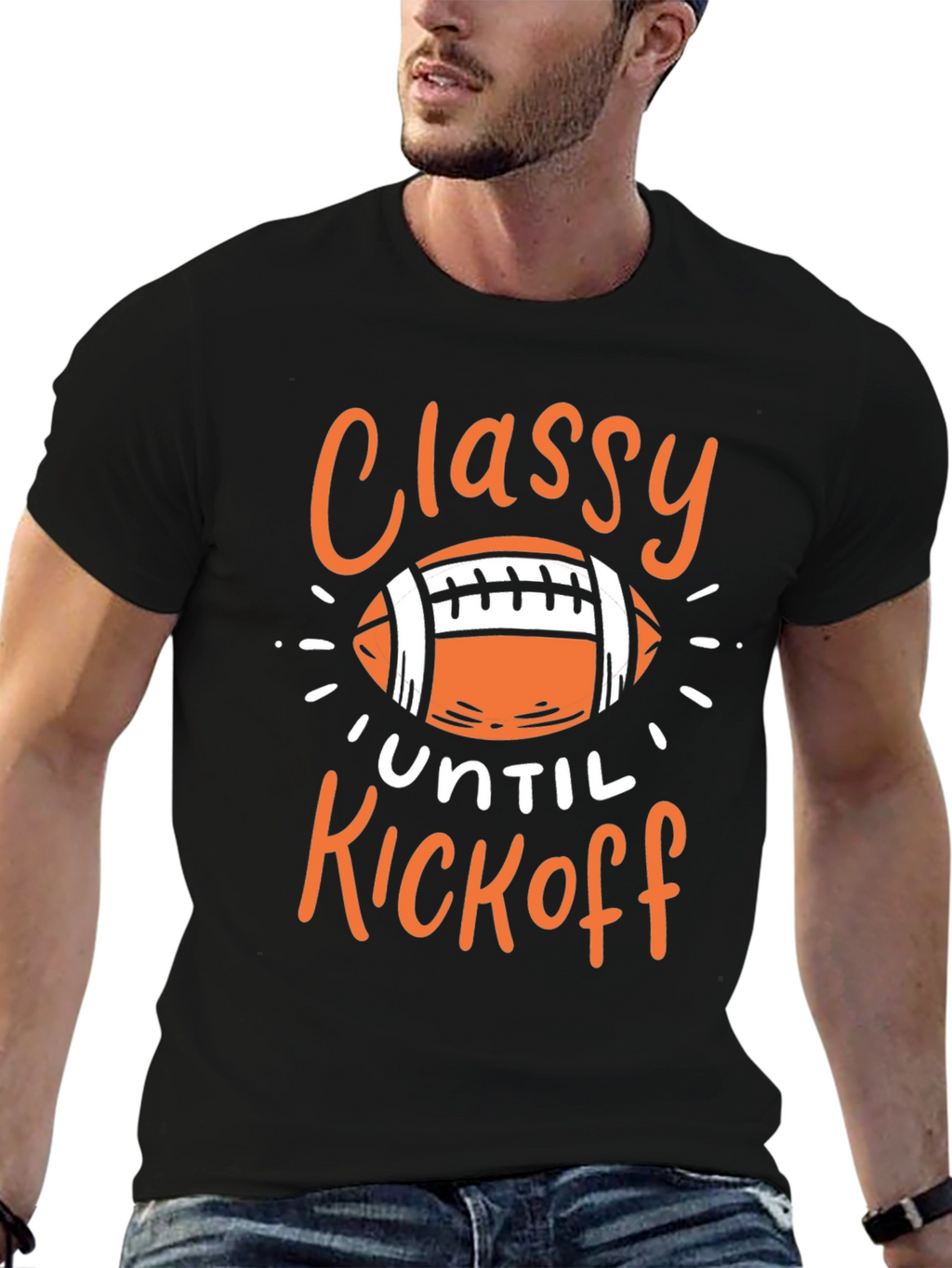 Classy Until Kickoff Graphic Tee