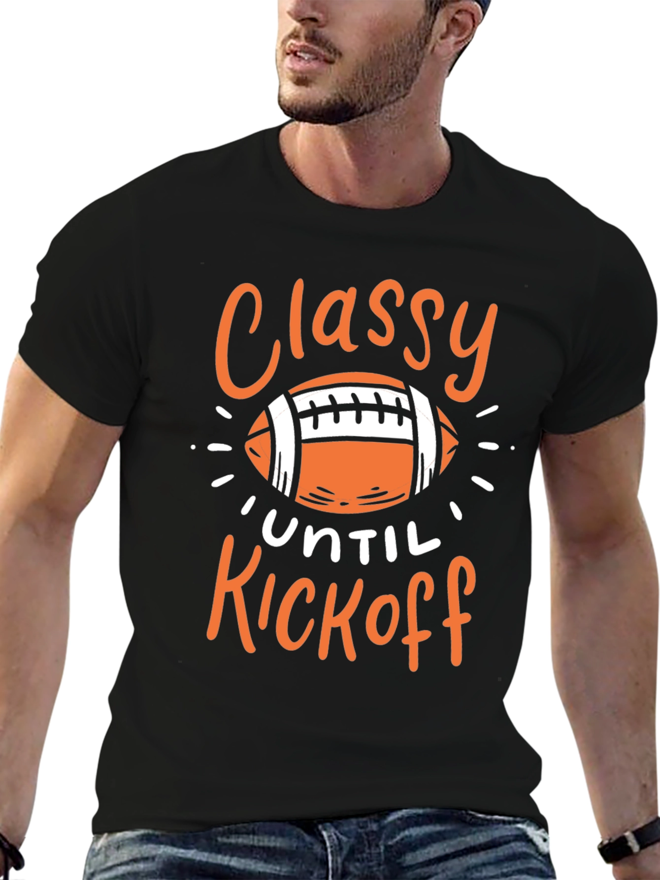 Classy Until Kickoff Graphic Tee