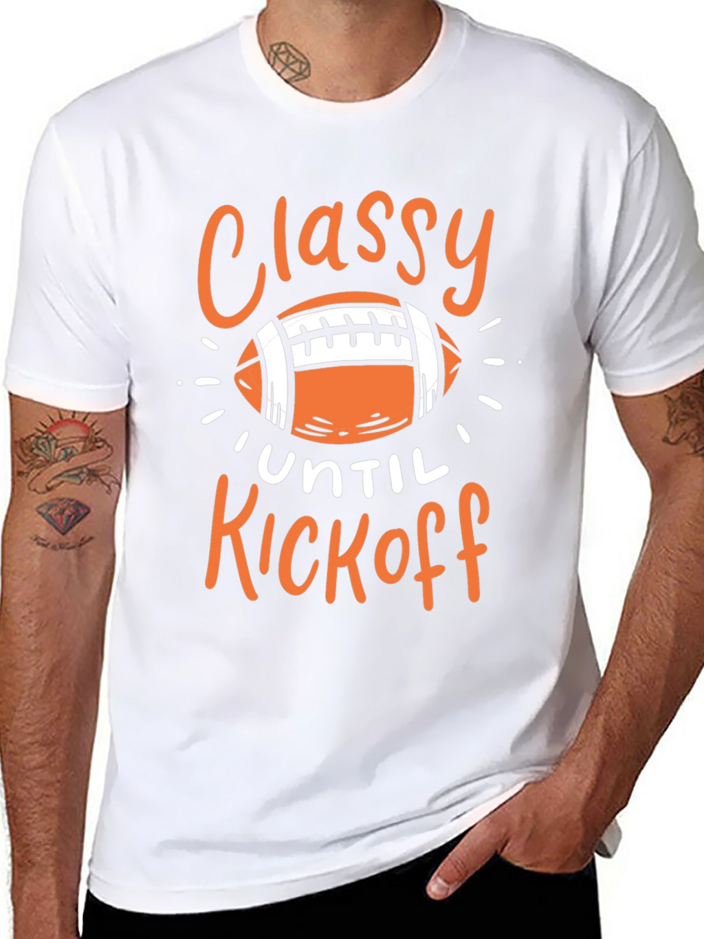 Classy Until Kickoff Graphic Tee