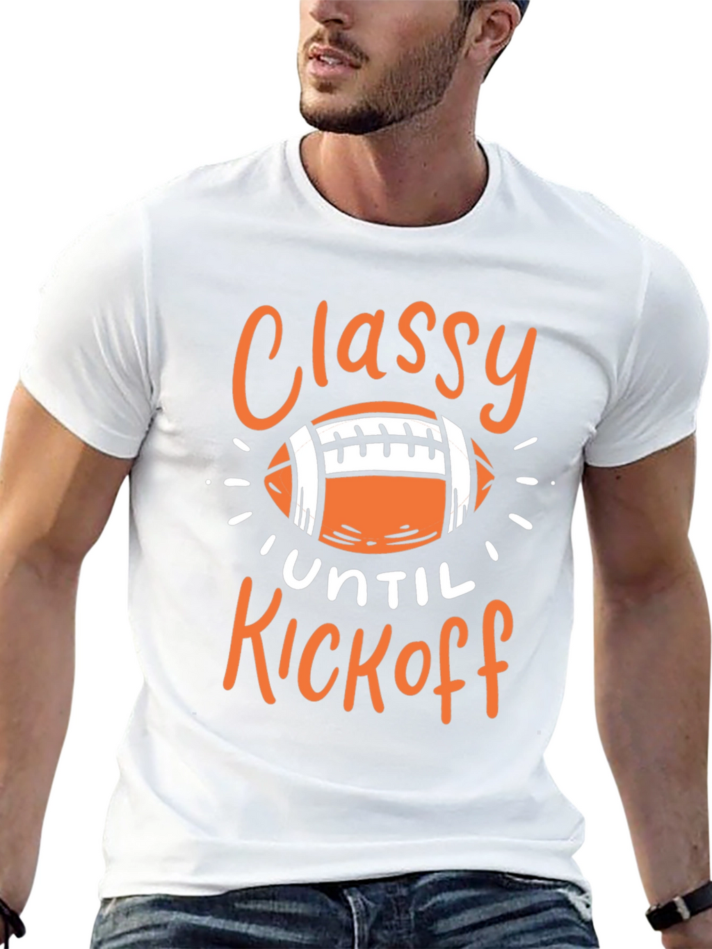 Classy Until Kickoff Graphic Tee