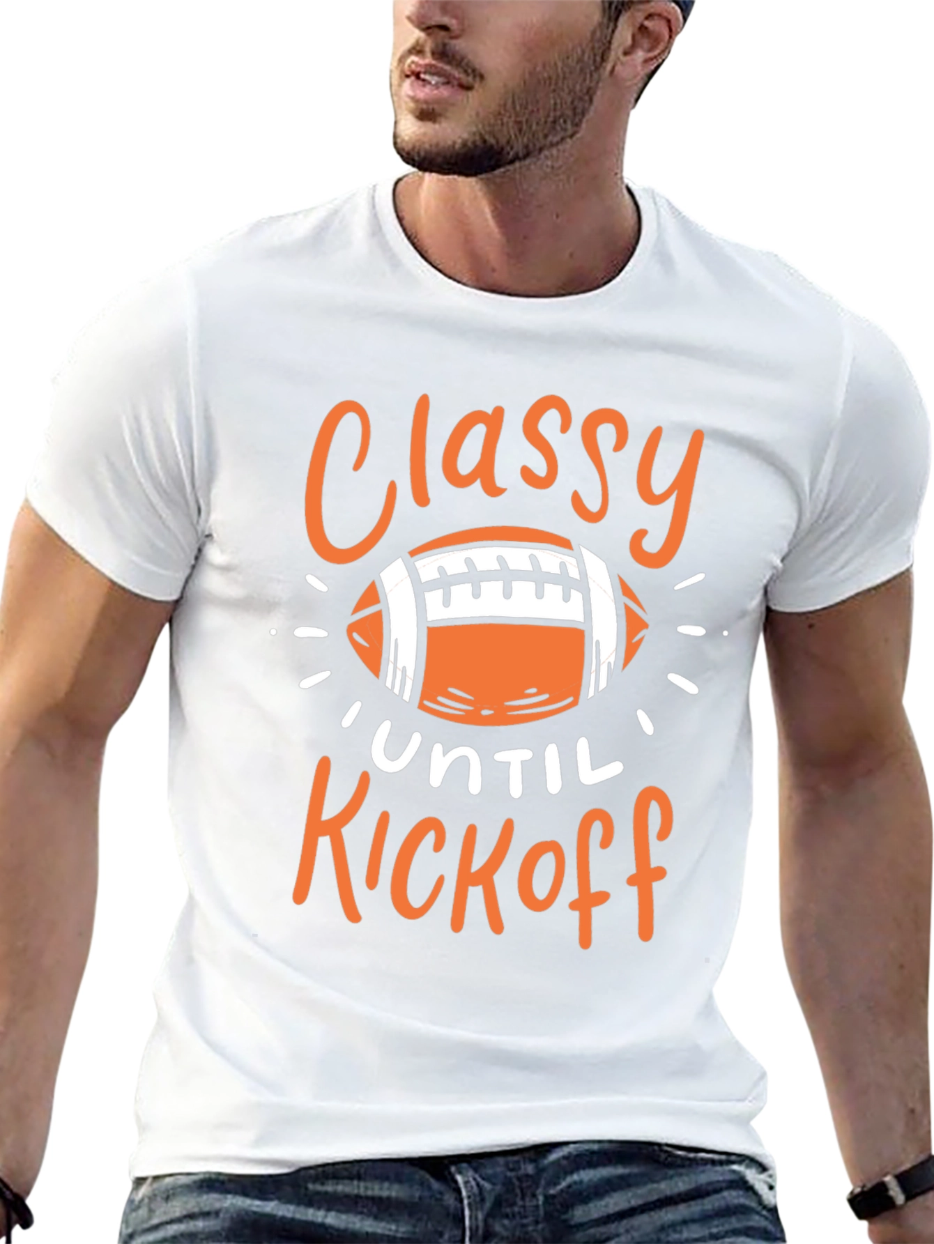 Classy Until Kickoff Graphic Tee