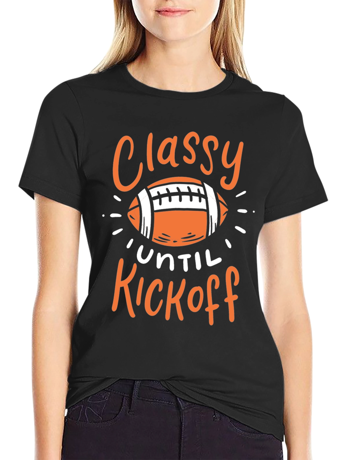 Classy Until Kickoff Graphic Tee